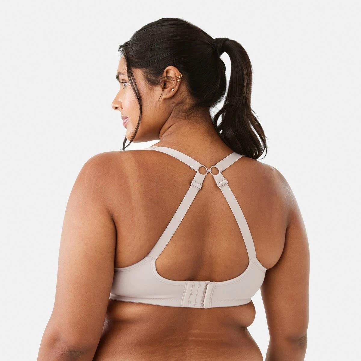 7 2 Pack Full Figure Medium Support Sports Bra Black, Sphinx, 7 of 9