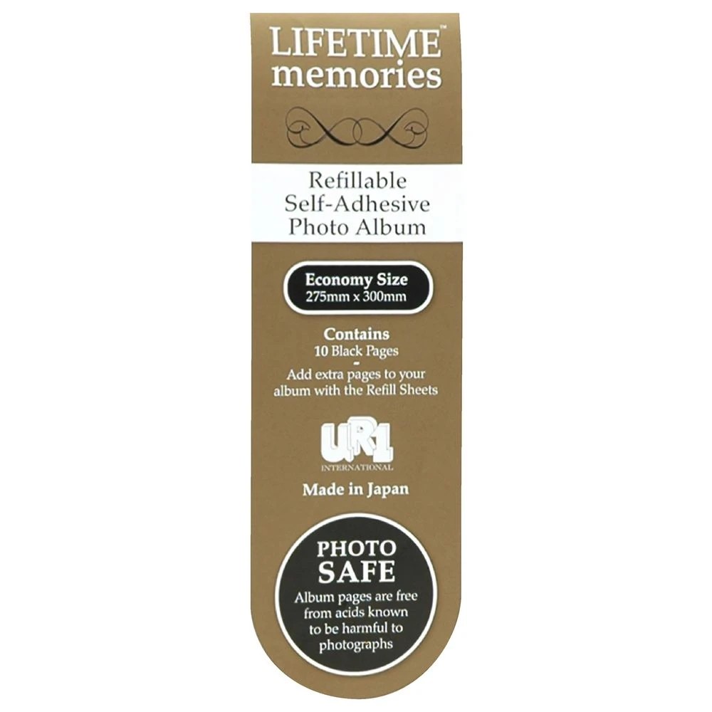 3 NCL Self Adhesive Economy Album Plain Black, 3 of 8