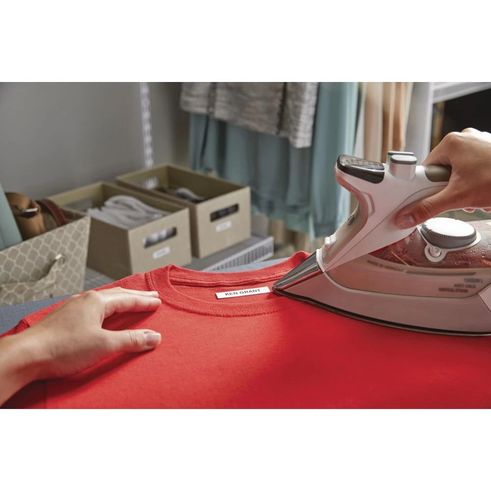 2 DYMO LetraTag Iron-on Tape 12mm Black on White, 2 of 6