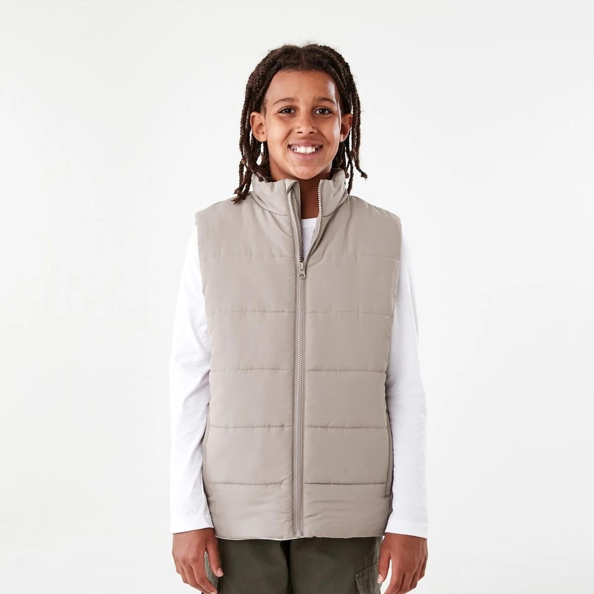 2 Basic Puffer Vest Moon Rock, 2 of 10