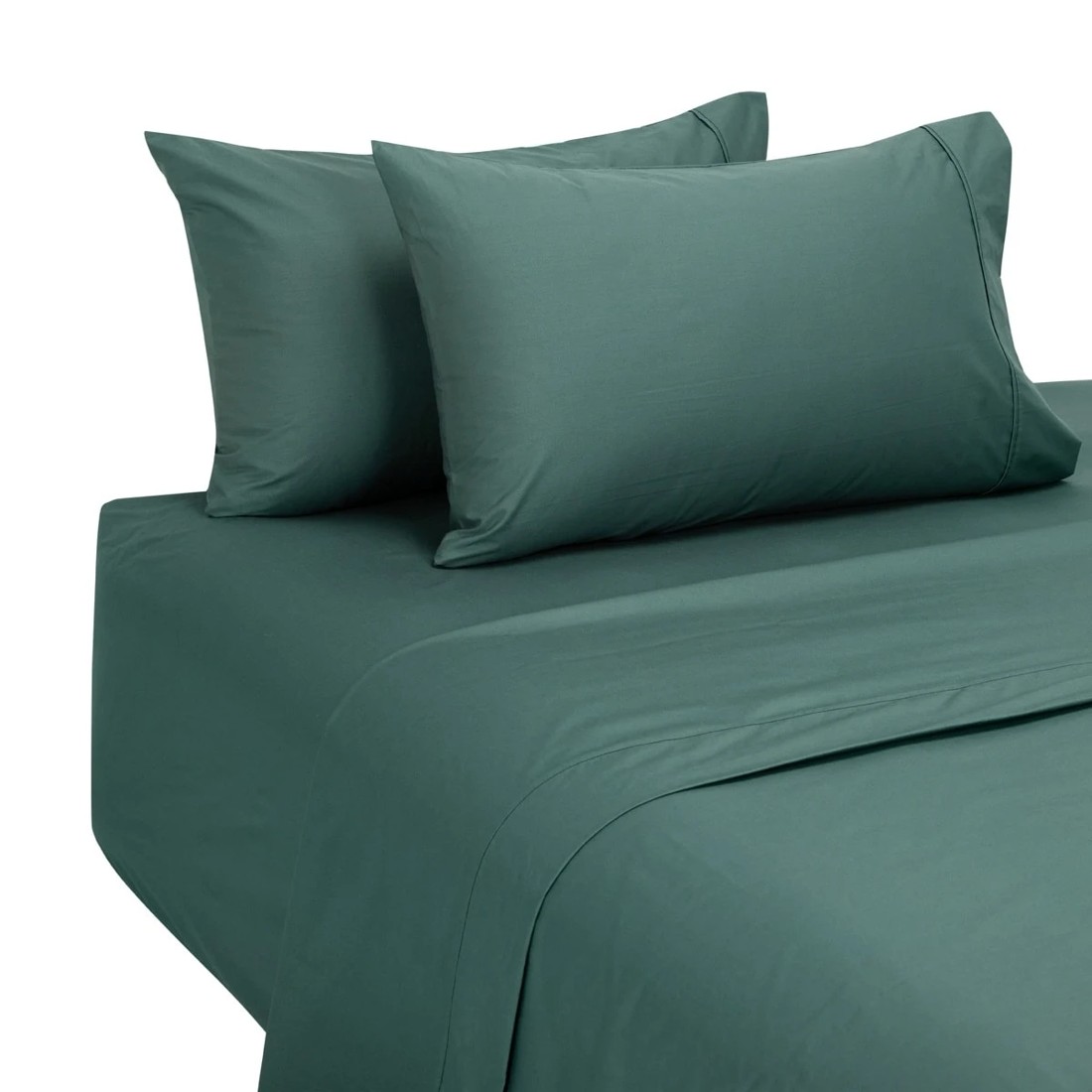 5 250 Thread Count Cotton Rich Sheet Set - Queen Bed, Teal, 5 of 7