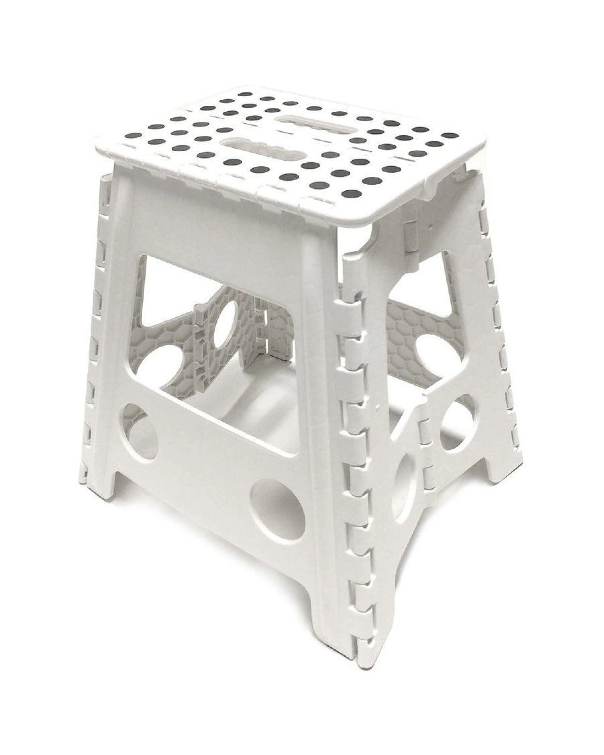 2 Br Home 125kg Plastic Folding Step Stool 39cm Portable Chair Flat Indoor/outdoor Home - White, 2 of 6