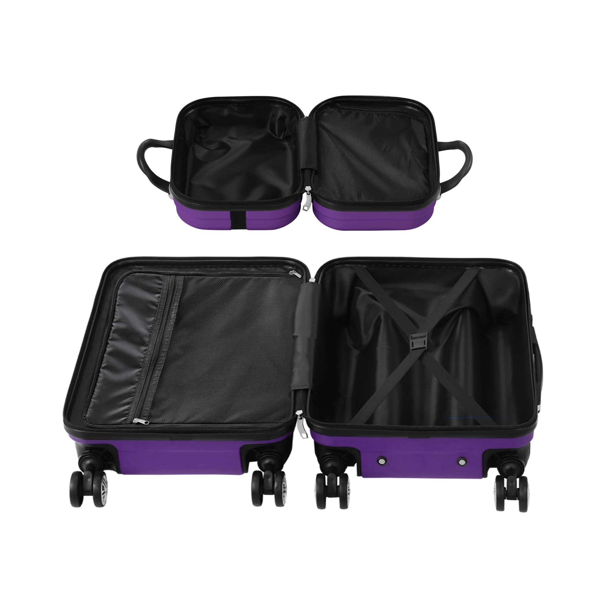 5 Mazam 2PCS Luggage Suitcase Trolley Set - Purple, 5 of 8