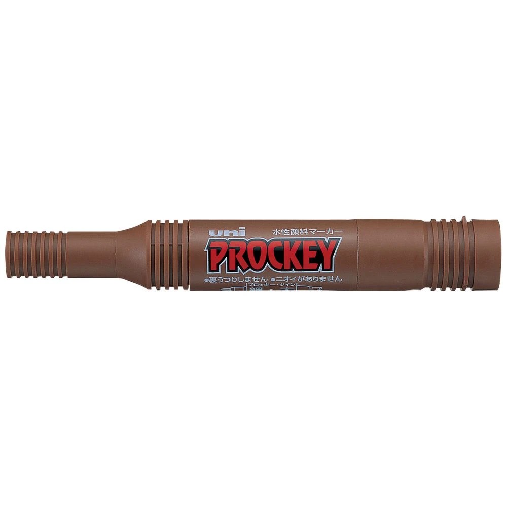 1 Uni-ball Prockey Dual Permanent Marker Bold Brown, 1 of 2