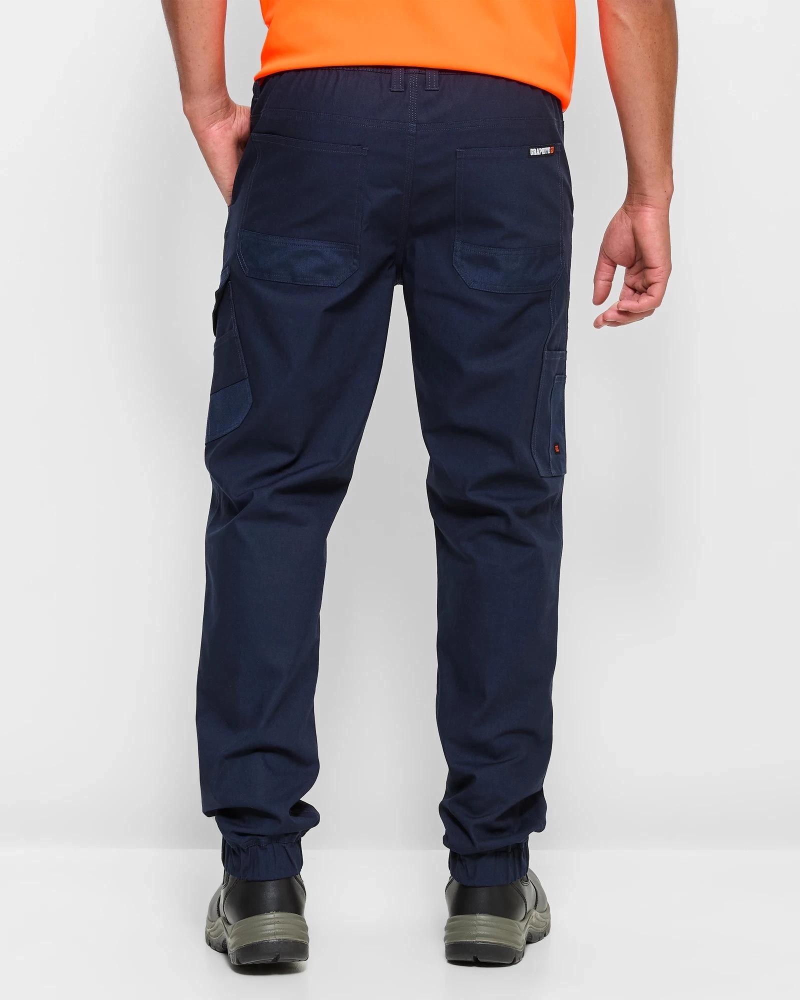 4 Australian Cotton Cargo Jogger Pants - Graphite NAVY BLUE, 4 of 5