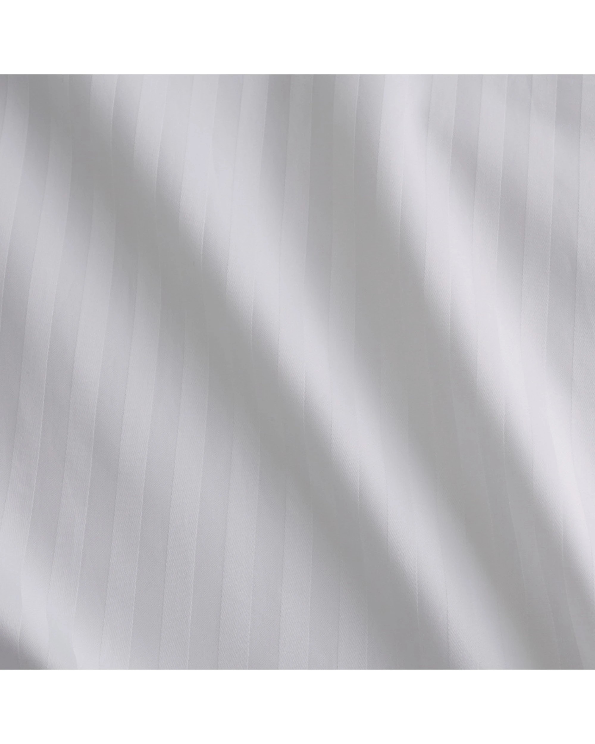 4 Bedding co Sheet Set 500TC Organic Cotton Stripe - Queen Bed - White, 4 of 5