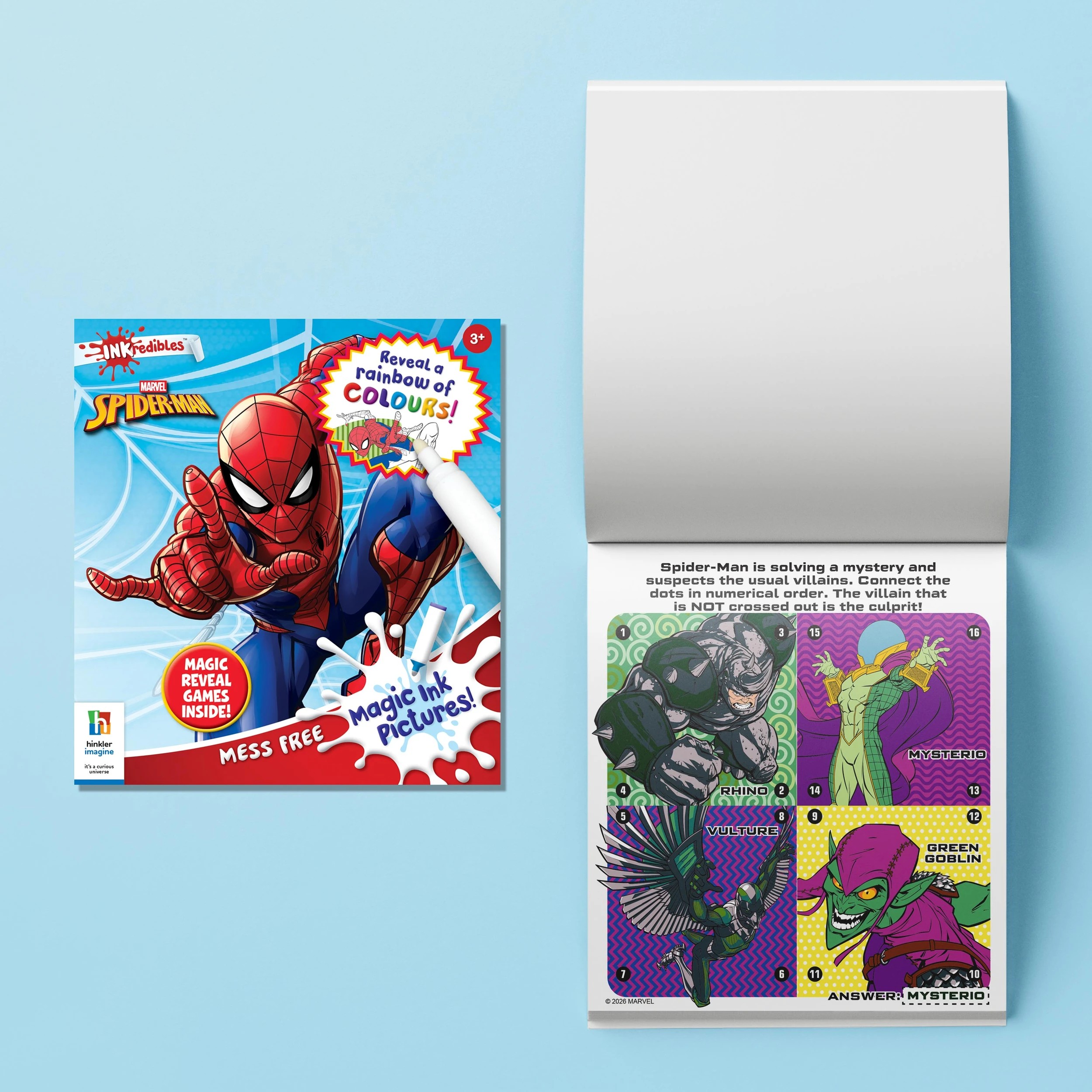 3 INKredibles Marvel Spider-Man Mess-Free ColourBurst Activity Kit - Book, 3 of 8