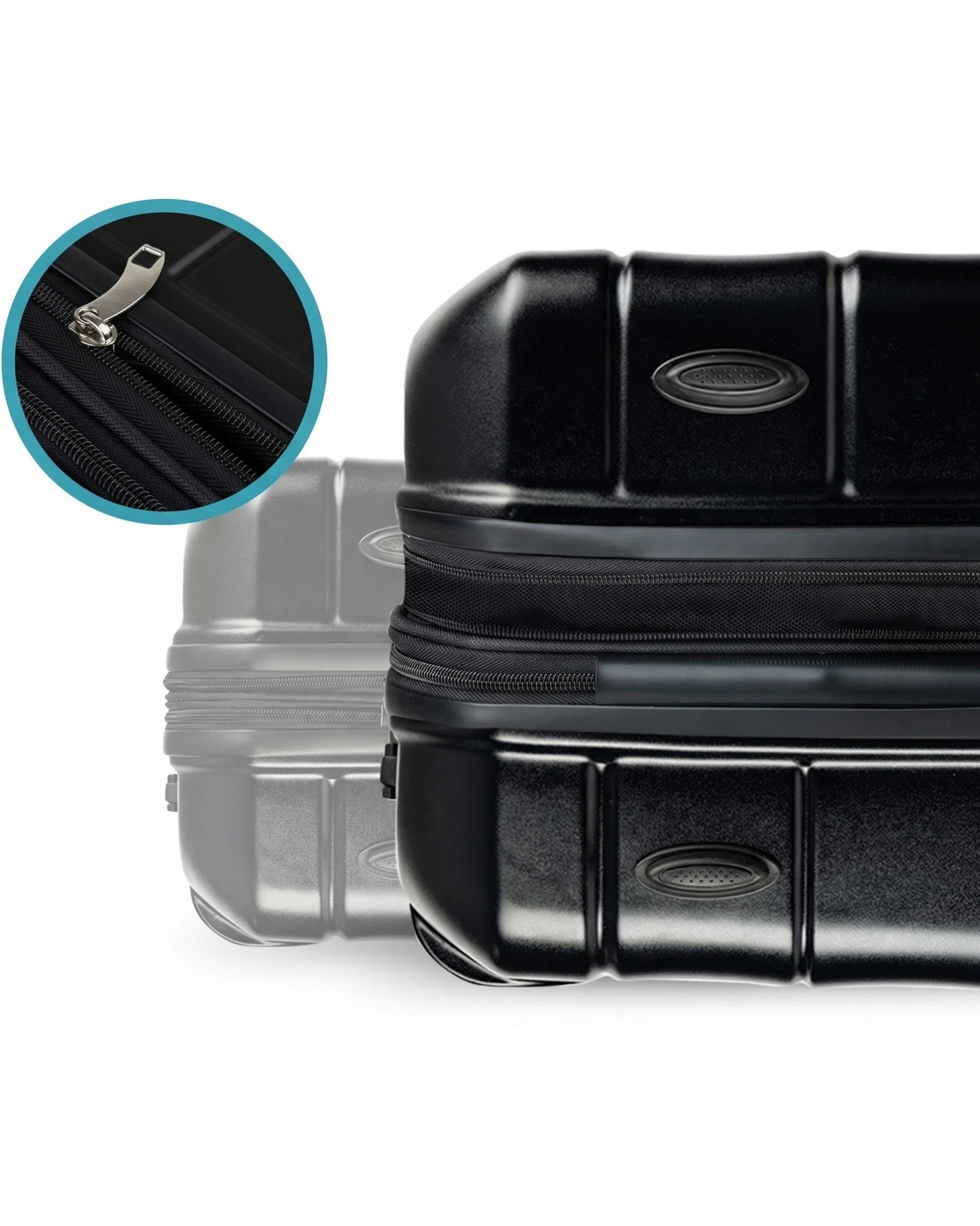 7 Olympus Artemis 28in Hard Shell Suitcase ABS+PC Jet - Black, 7 of 8