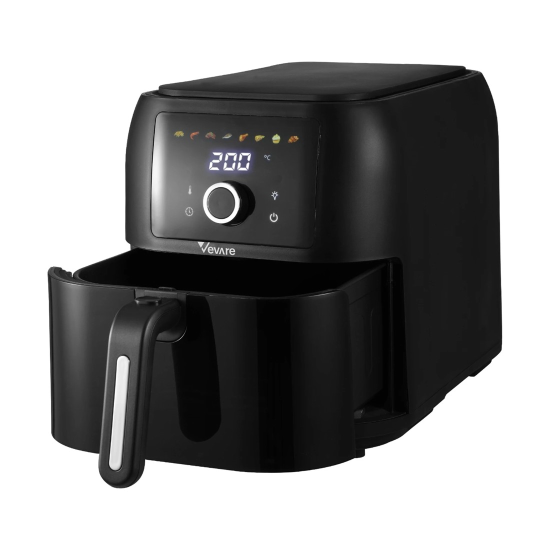 7 Vevare Air Fryer 8l Fryers Oven Digital Touch Oil Free Cooker 1700w Kitchen
 - Black, 7 of 7