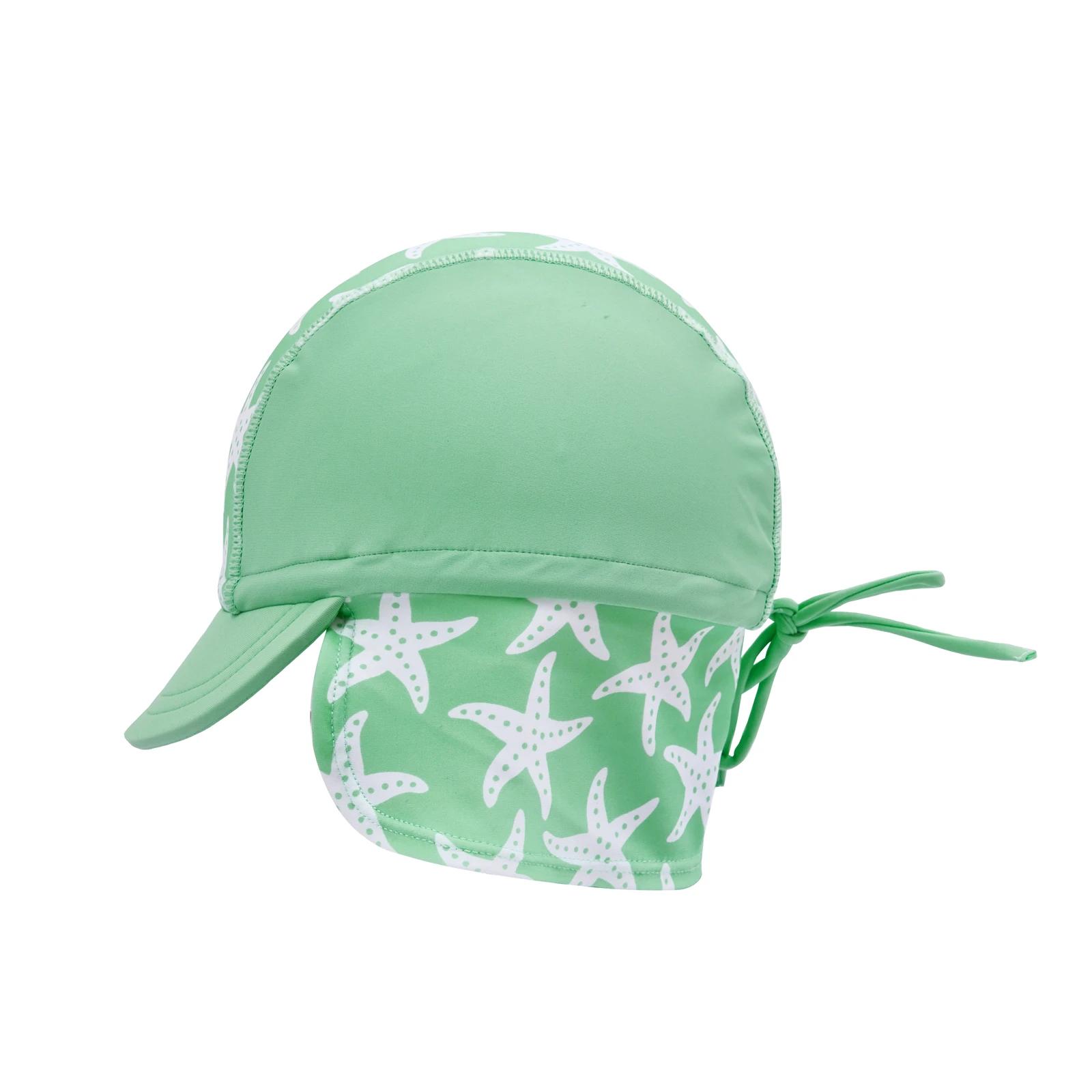 5 Big Softies 2pc Swimsuit & Hat - Green starfish , 5 of 6