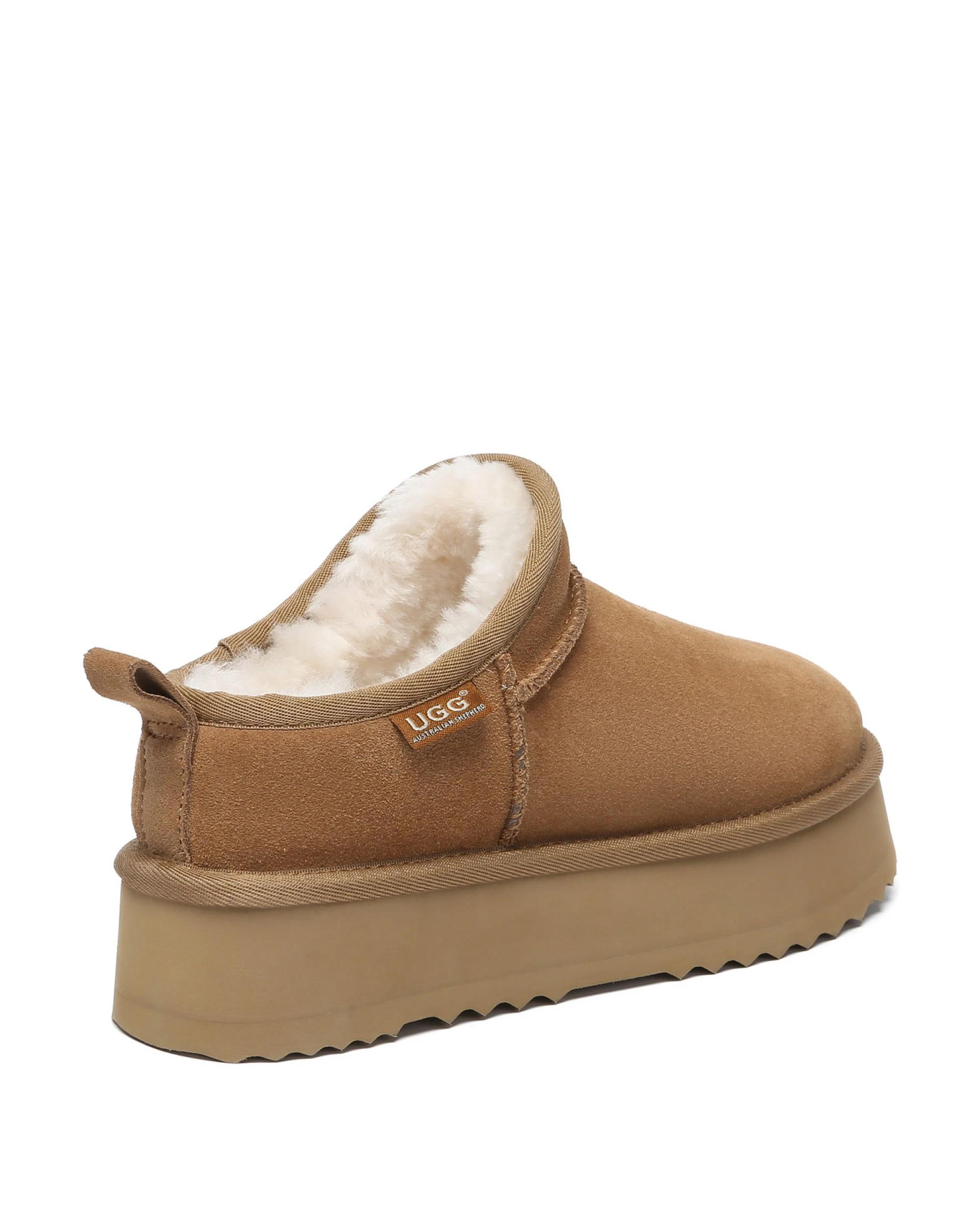 3 Australian Shepherd UGG Womens Nano Classic Platform Boots CHESTNUT, 3 of 5