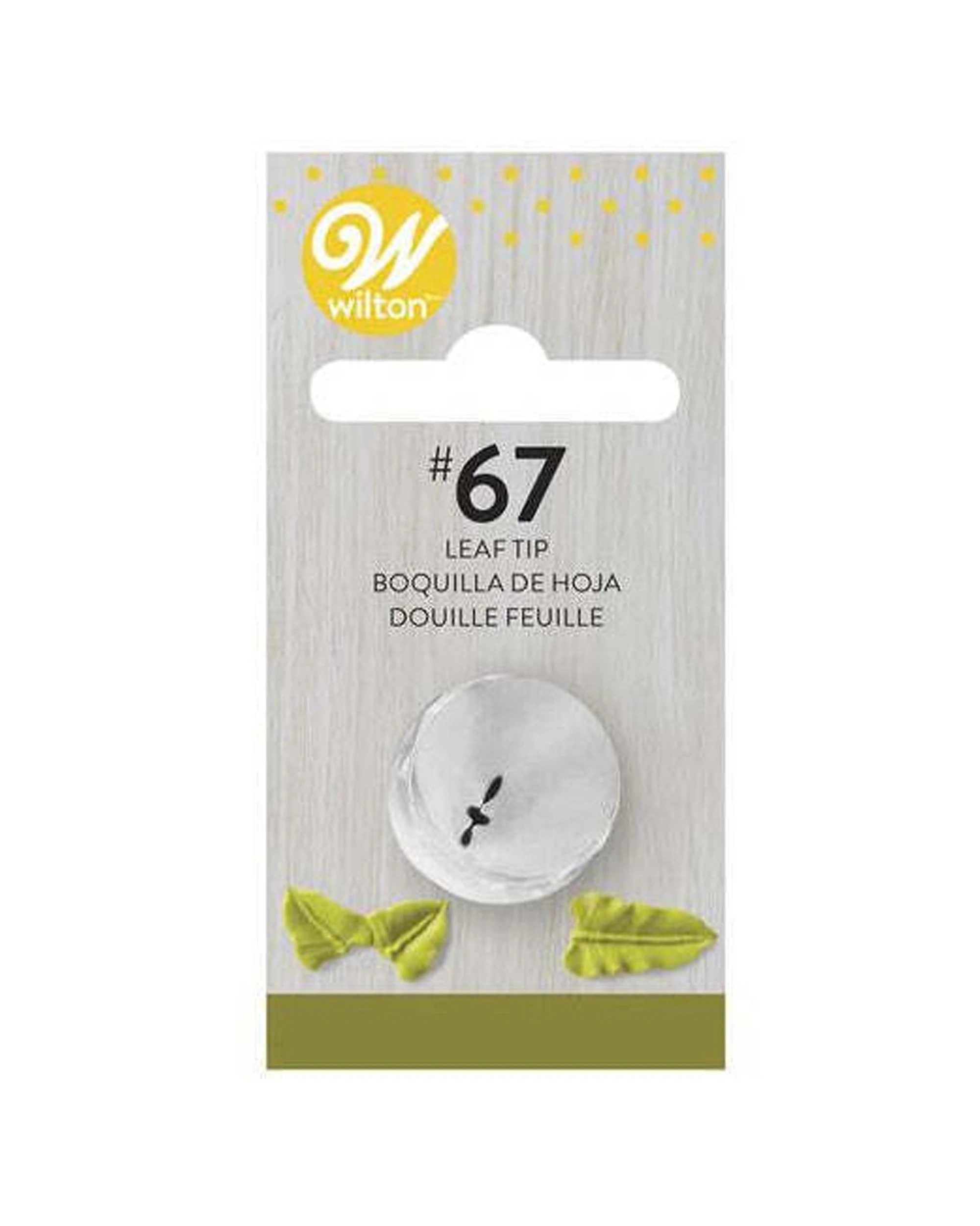 3 Wilton 4PK Stainless Steel Number 67 Leaf Piping Tip Realistic Leaf Creation Cake Decorating Tool - Silver, 3 of 4