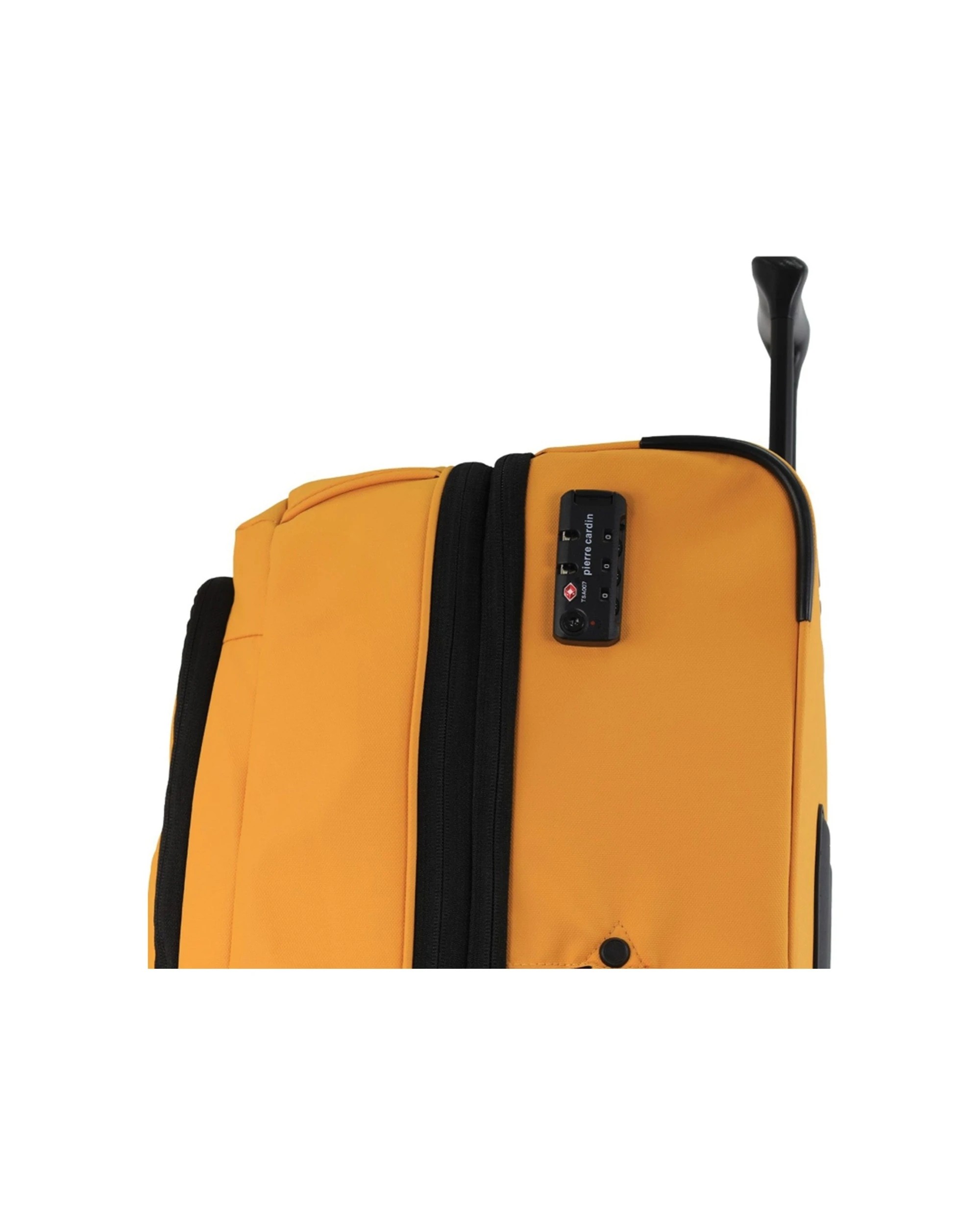 4 Pierre Cardin 4 Wheel Large Soft-Shell Travel Trolley Case Luggage 72cm - Yellow, 4 of 5