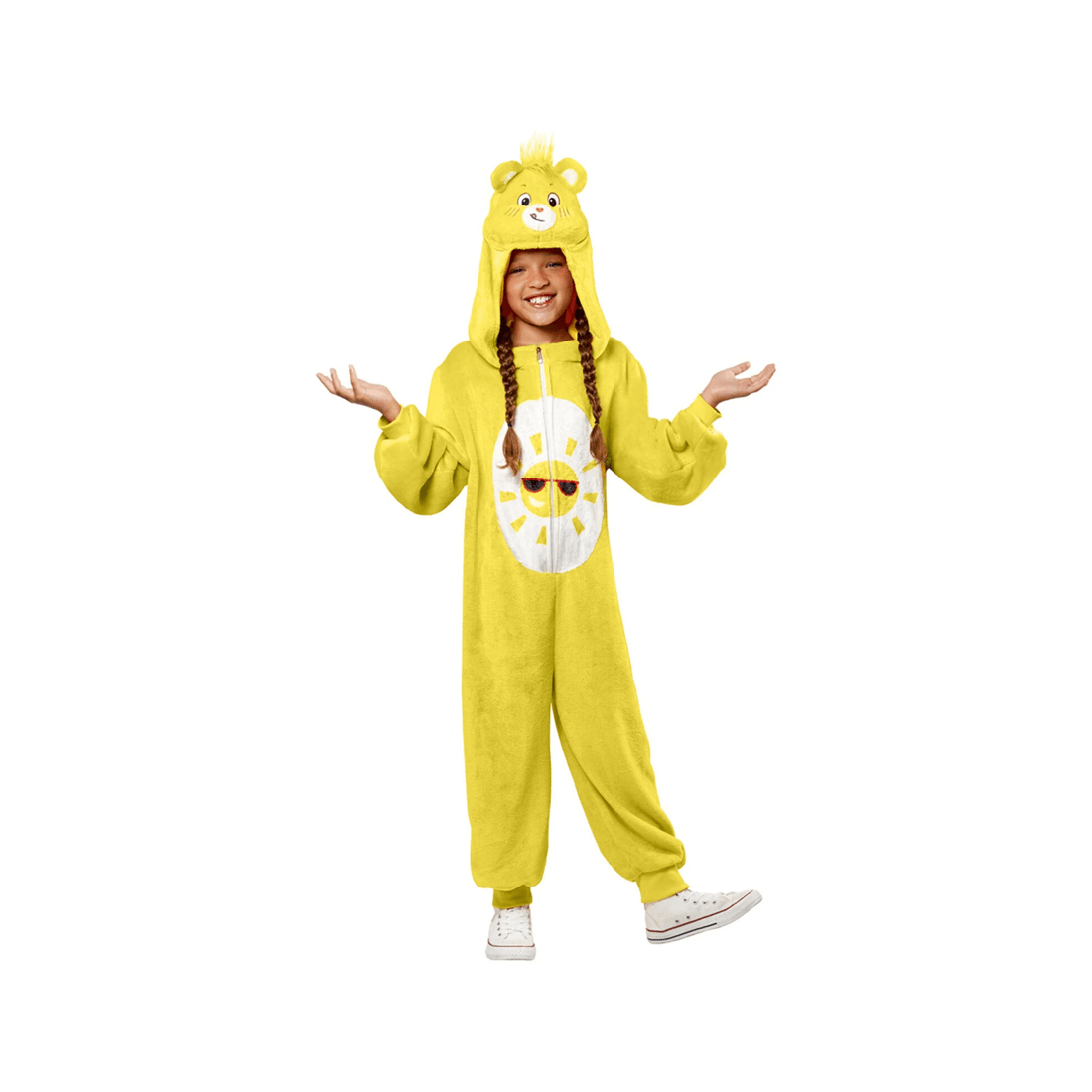 1 Care Bears Funshine Bear Jumpsuit Costume Size M Unisex Plush Dress Up Outfit
 - Yellow, 1 of 5