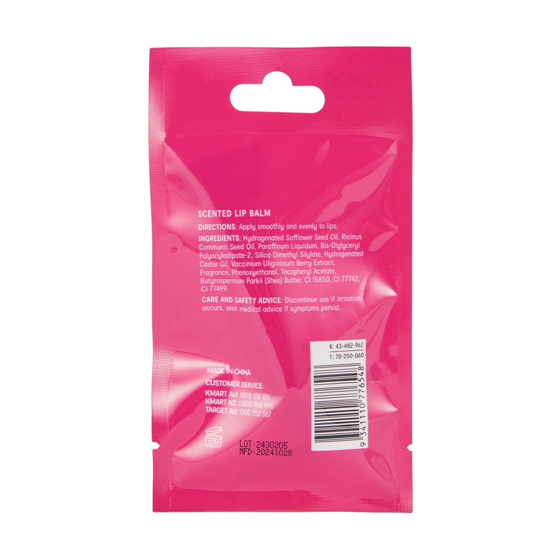 5 OXX Skincare Lip Balm 15ml - Berry Scented, 5 of 5