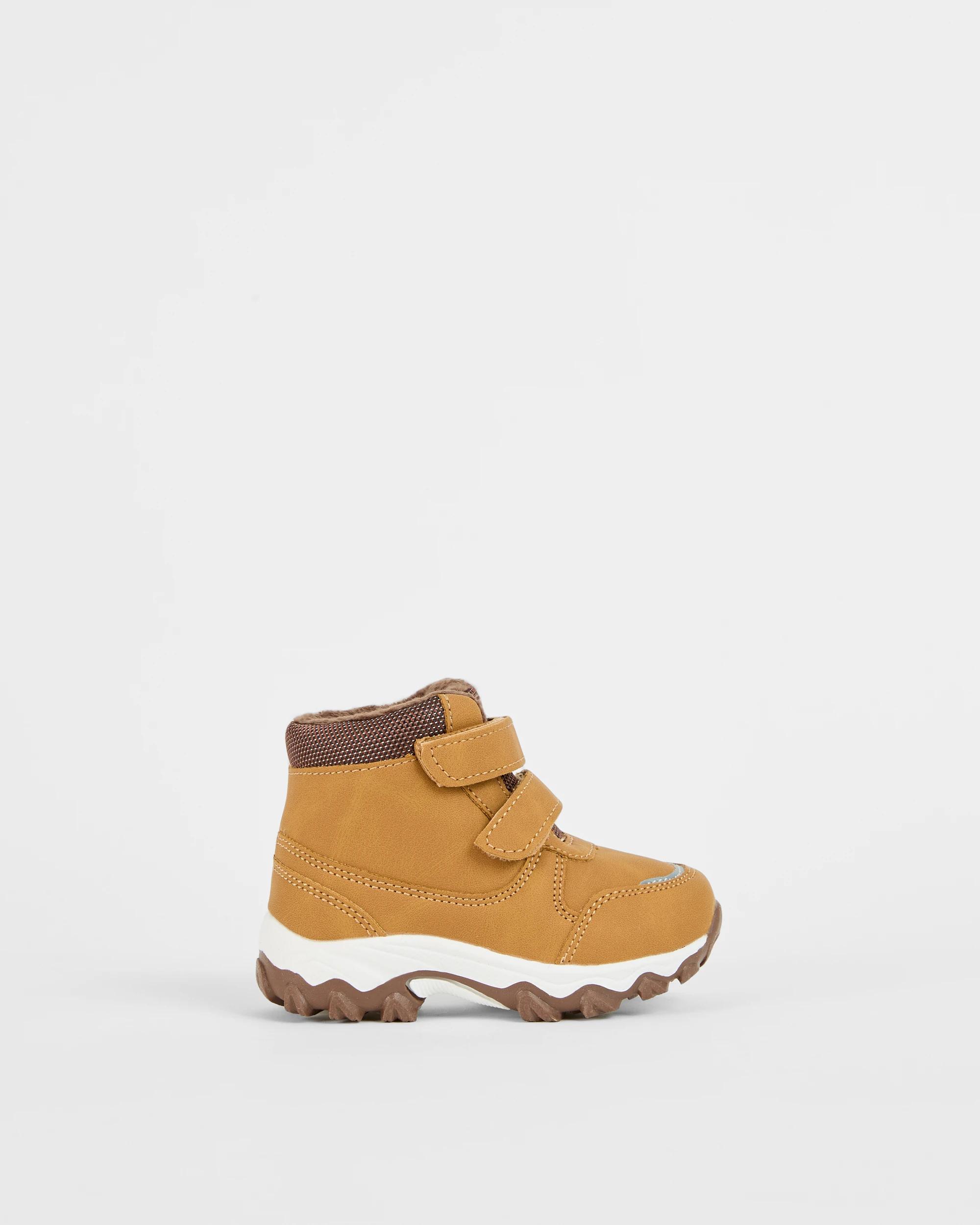 1 Target Baby Baby First Walker Fashion Outdoor Hiker Boots TAN, 1 of 3