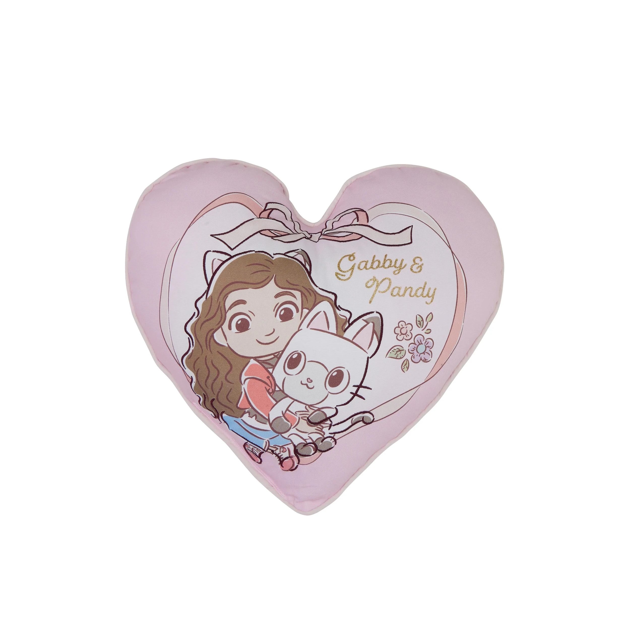 1 Gabby's Dollhouse Heart Cushion - Pink, 1 of 2