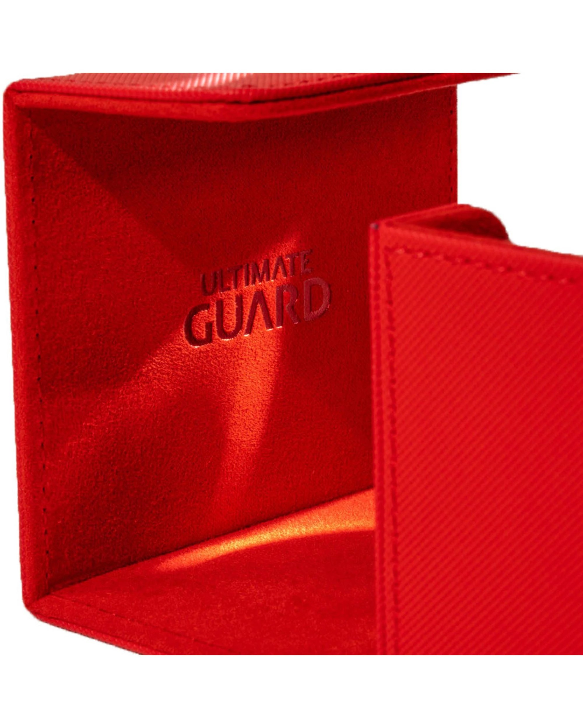 6 Ultimate Guard Sidewinder 80+ Xenoskin Monocolour Deck Box - Red, 6 of 6
