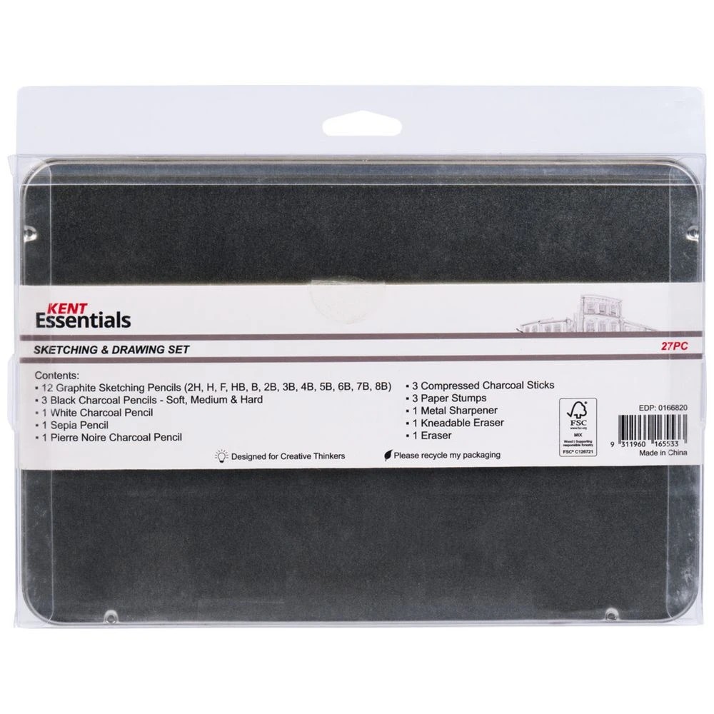 4 Kent Essentials Sketching and Drawing Set 27 Piece, 4 of 4