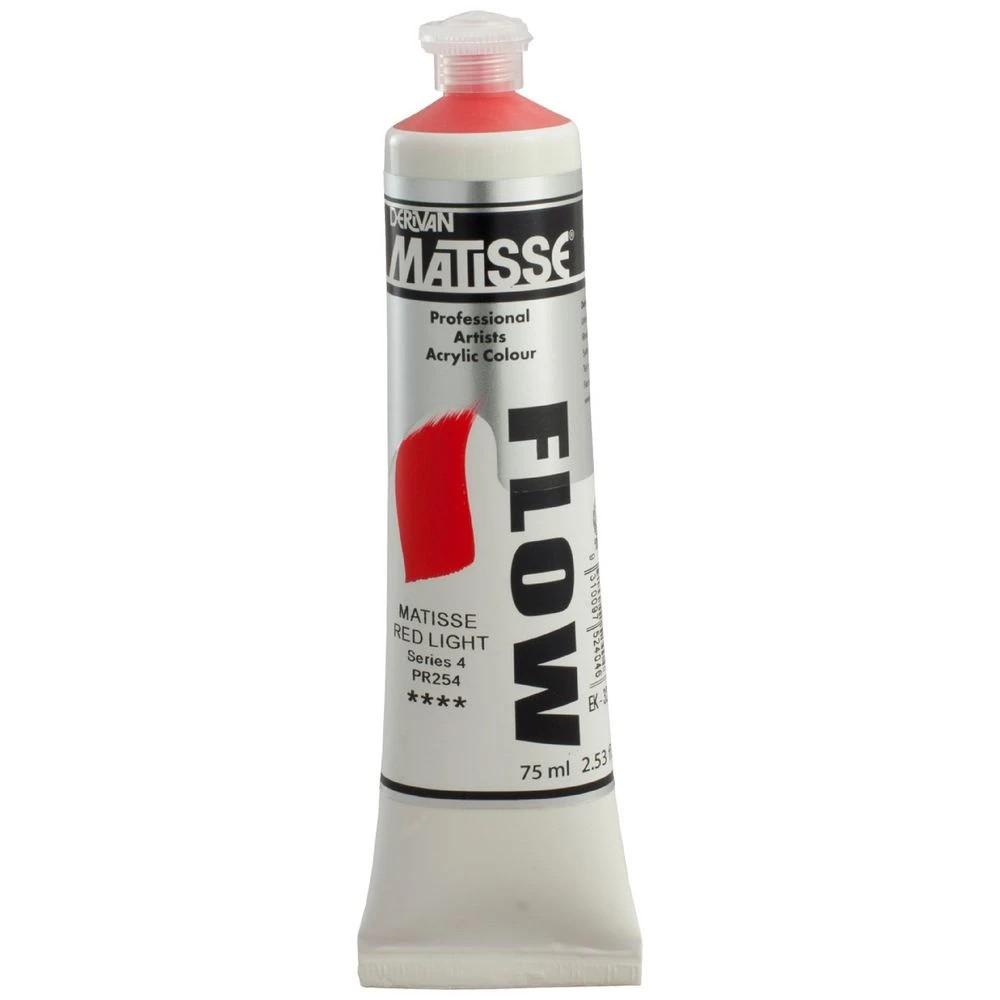 1 Derivan Matisse Flow Paint 75mL Red Light S4, 1 of 2