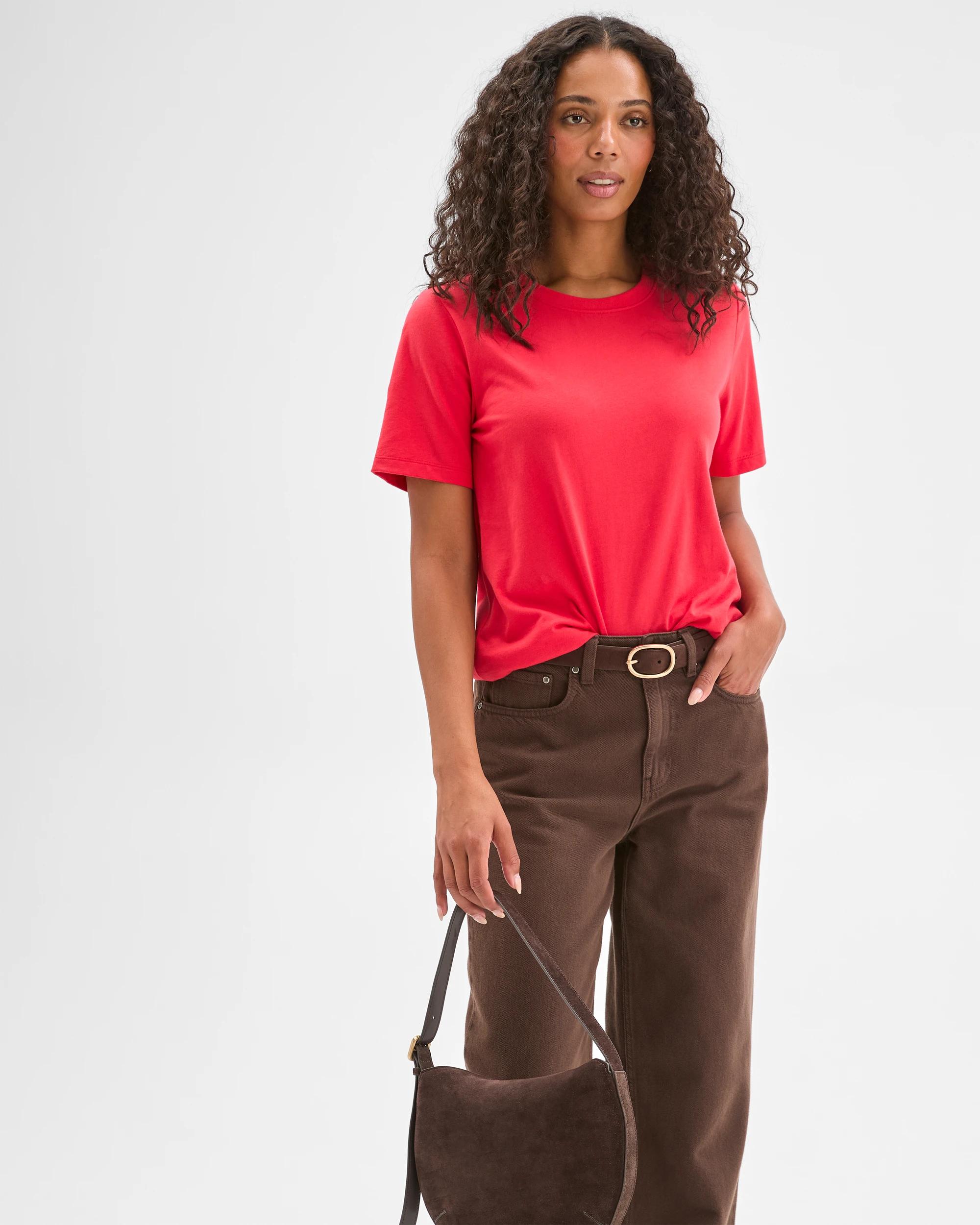 3 Target Australian Cotton Classic T-Shirt TRUE RED, 3 of 6