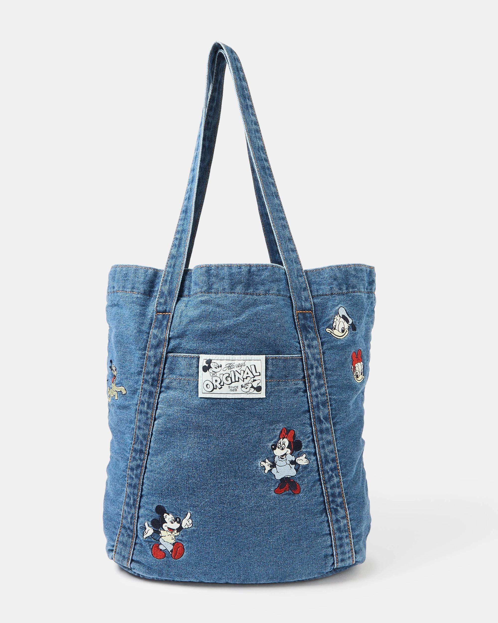 1 Disney License Vintange Icon Tote Bag Mick Denim, 1 of 7