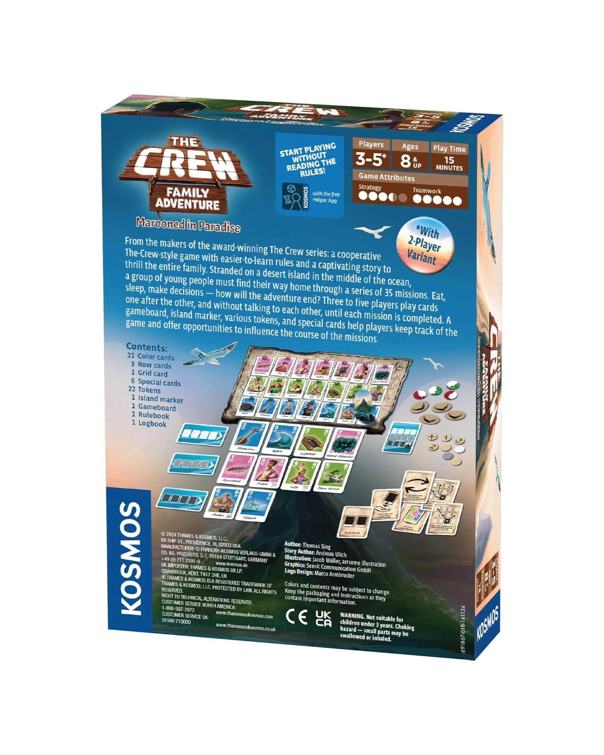 4 The Crew Family Adventure Marooned in Paradise Card Game, 4 of 4