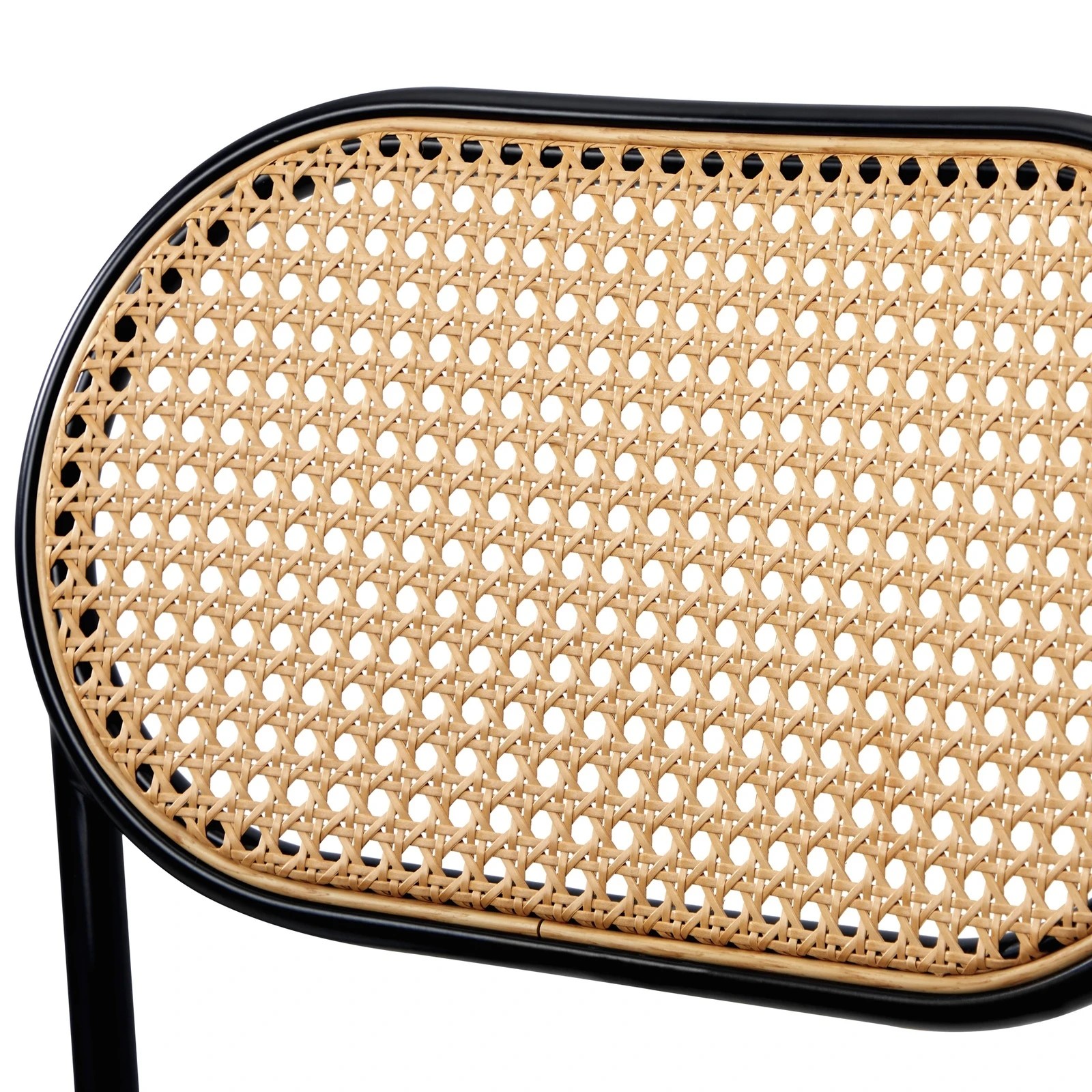 8 Oikiture 4PCS Dining Chair Accent Chairs Rattan Furniture PU Leather - Black, 8 of 9