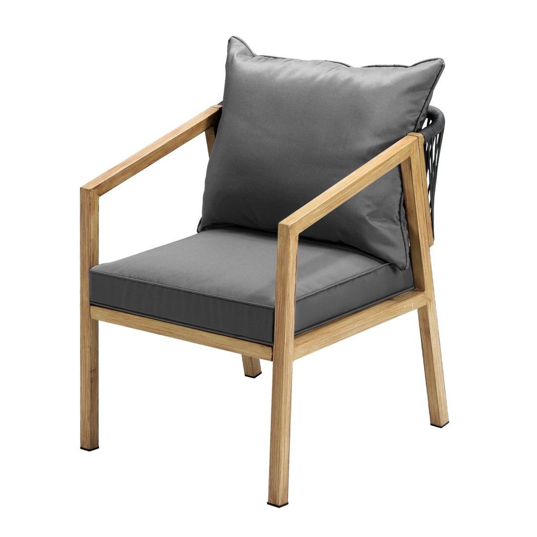 3 Livsip 3pcs Outdoor Dining Setting Patio Furniture Set 90cm Table Lounge Chairs
 - Multi, 3 of 8