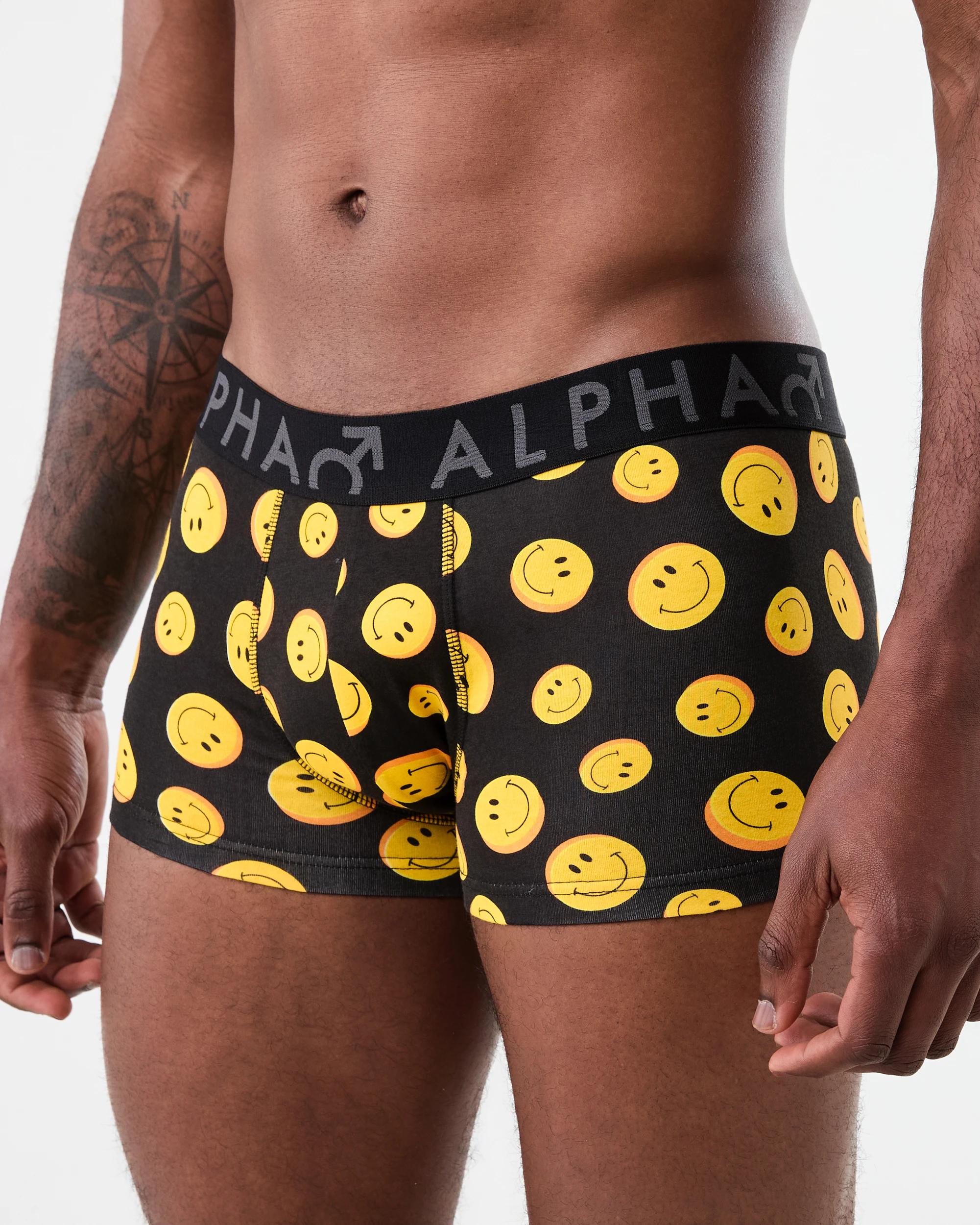 5 3 Pack Print Plain Trunks Blk Fu Sal, 5 of 8