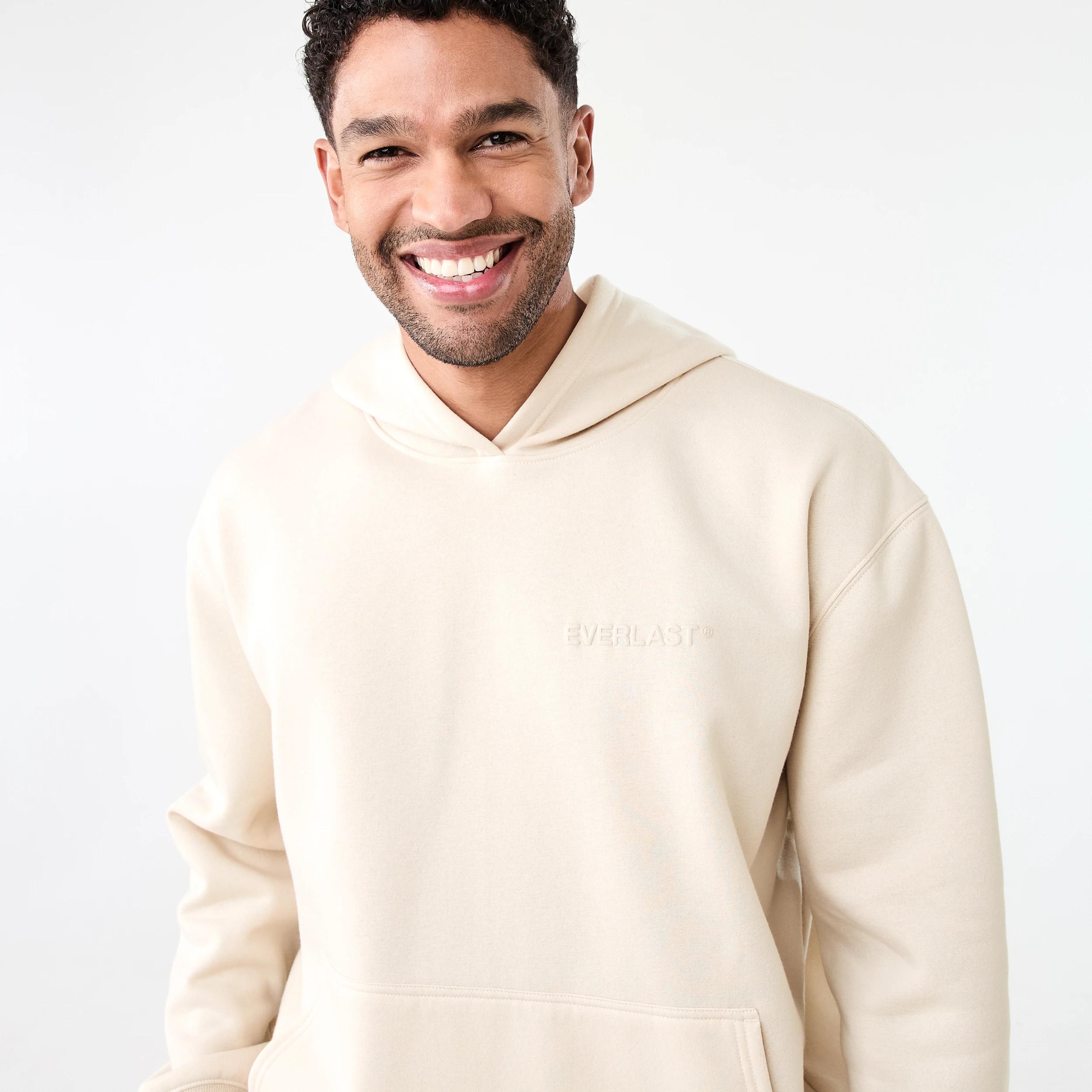 4 Everlast Mens Oversized Hoodie EVERLAST LIGHT STONE, 4 of 8
