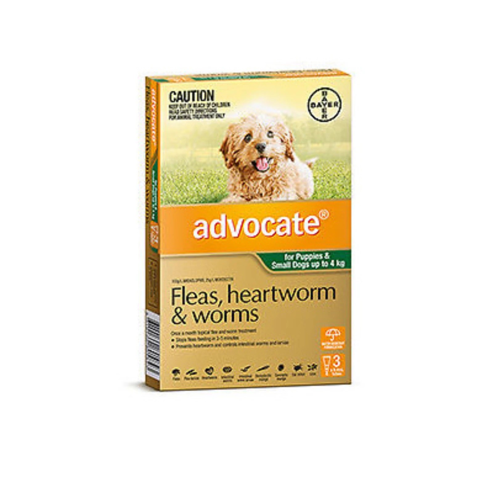 1 Advocate For Dogs Small Green Up To 4kg - 3 Pack, 1 of 2