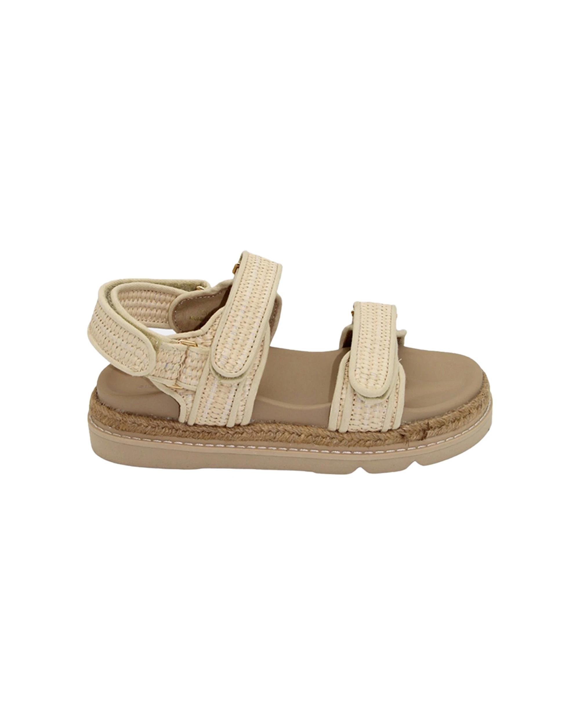 1 Human Shoes Elsie Women's Platform Sandals Adjustable Straps Black NATURAL, 1 of 6