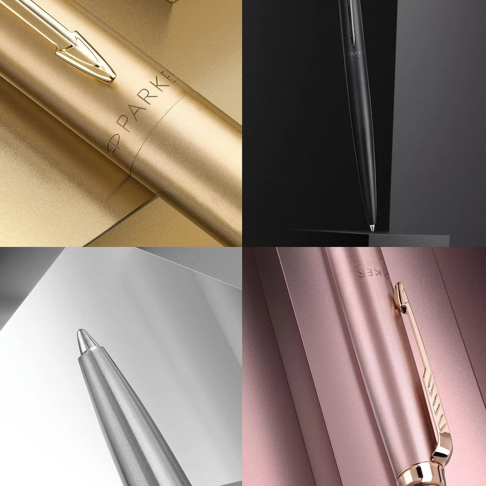 6 Parker Jotter XL Ballpoint Pen Stainless Steel, 6 of 7
