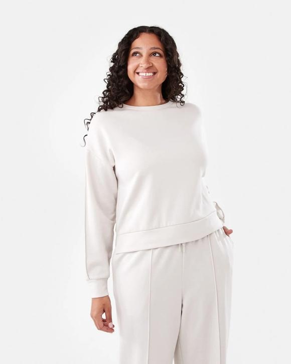 Soft Touch Boxy Crew Sweatshirt