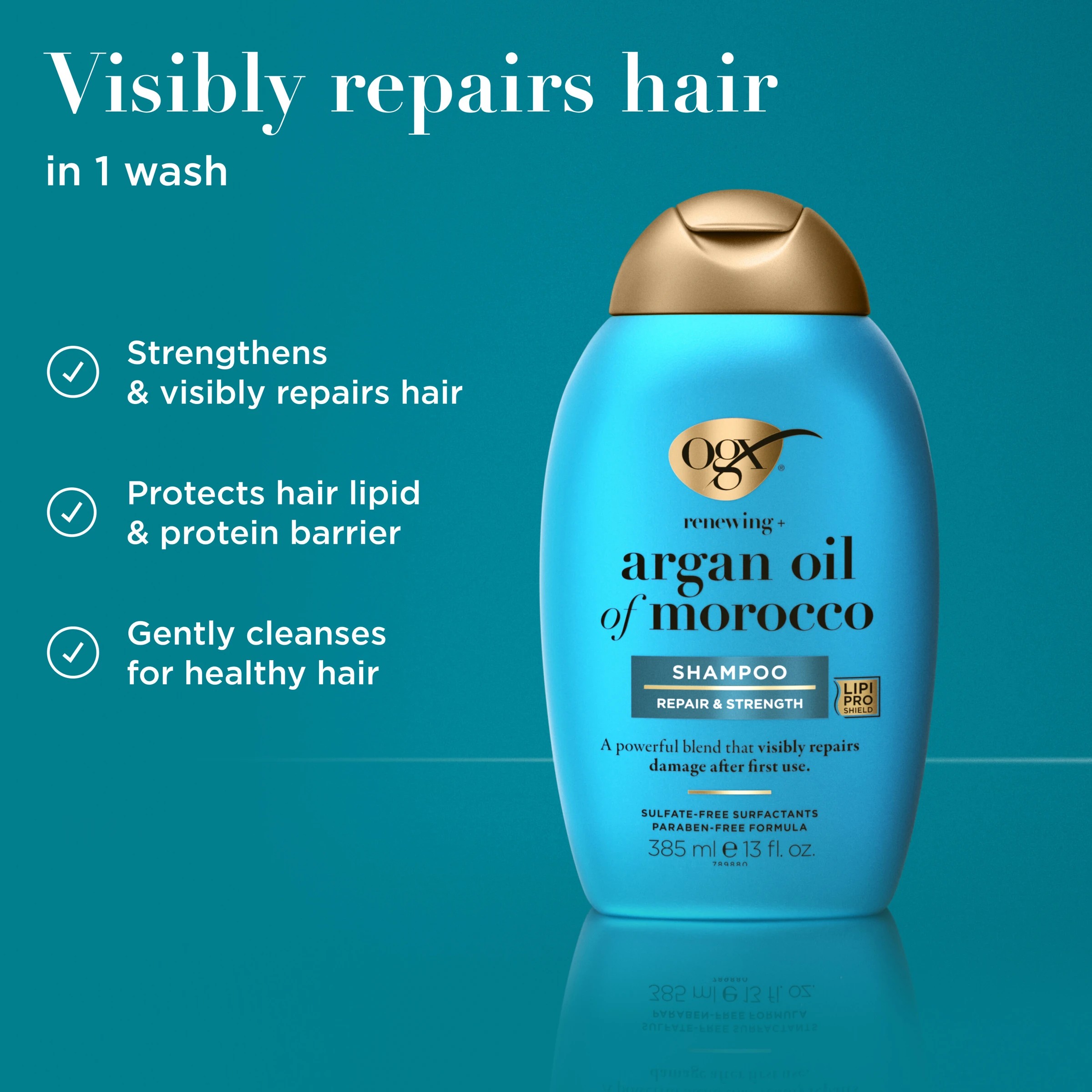 7 OGX Renewing+ Repairing Argan Oil Of Morocco Shampoo 385ml, 7 of 10