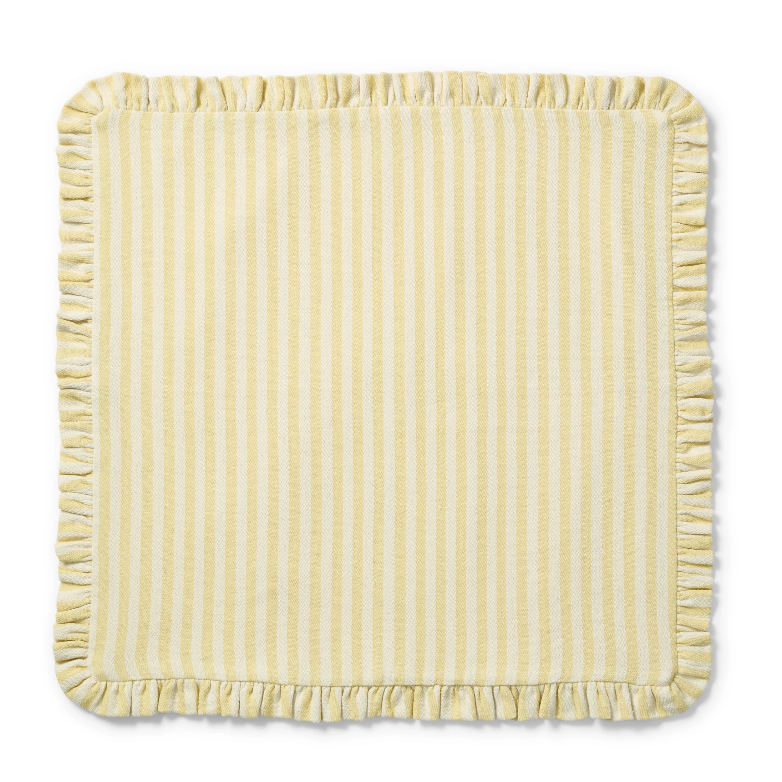 3 60cm Stripe Cushion Cover - Butter, 3 of 6