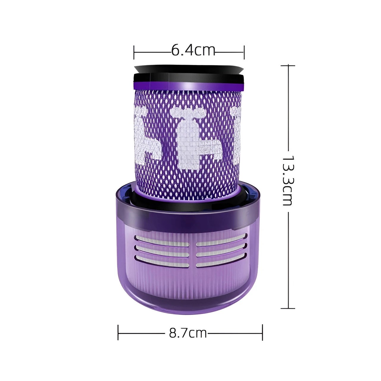 3 Hygieia 4 Filters HEPA For Dyson V12 Detect Slim Vacuum Cleaners - Purple, 3 of 3