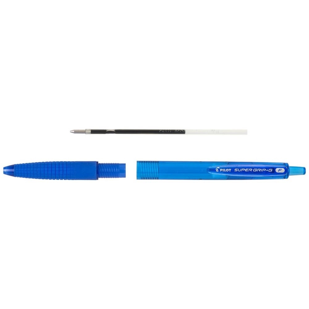4 PILOT Super Grip G Retractable Ballpoint Pen 0.7mm Blue 4Pk, 4 of 7