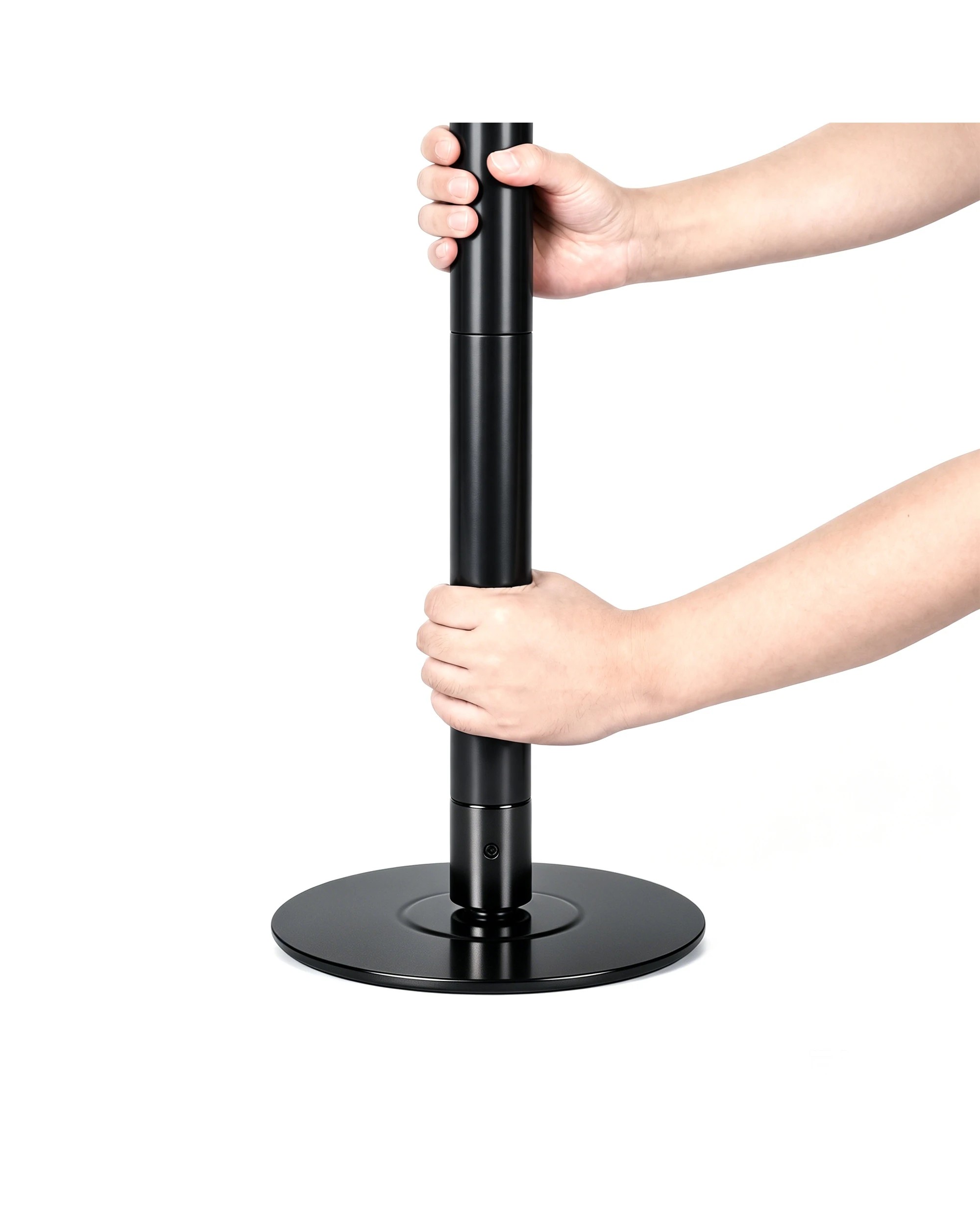 2 Advwin  Height Adjustable Spinning & Static Dancing Pole  for Home with Gloves, 200KG Load Capacity - Black, 2 of 7