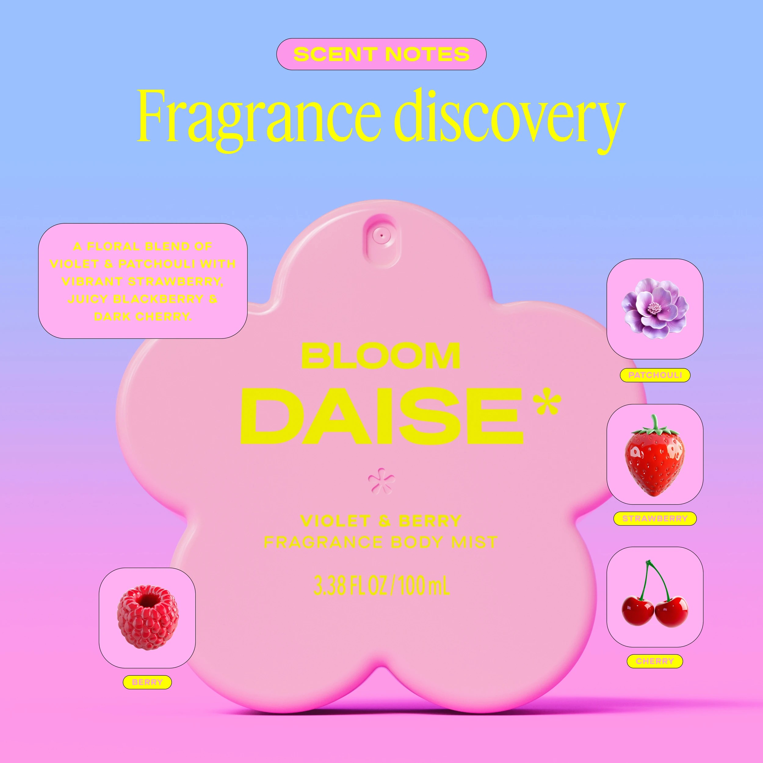 6 DAISE Bloom Fragrance Body Mist 100ml - Violet and Berry, 6 of 9