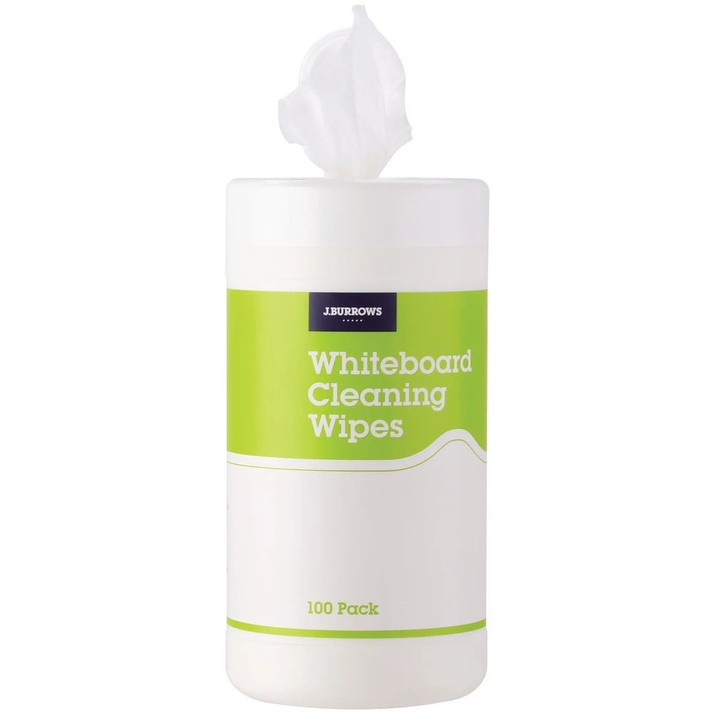 2 J.Burrows Whiteboard Cleaning Wipes 100 Pack, 2 of 2