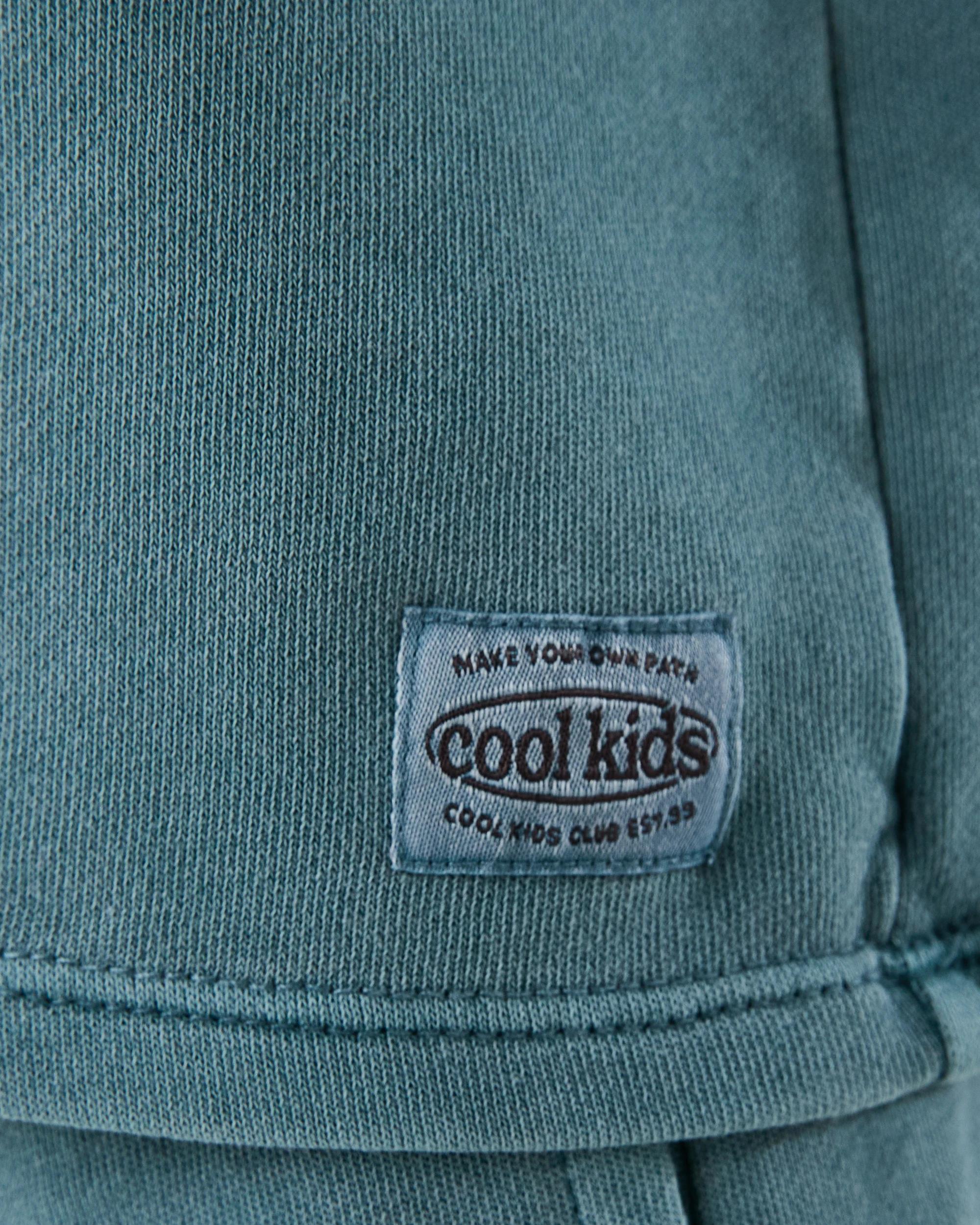 6 Oversized Acid Wash T-shirt Gbln Blue, 6 of 8