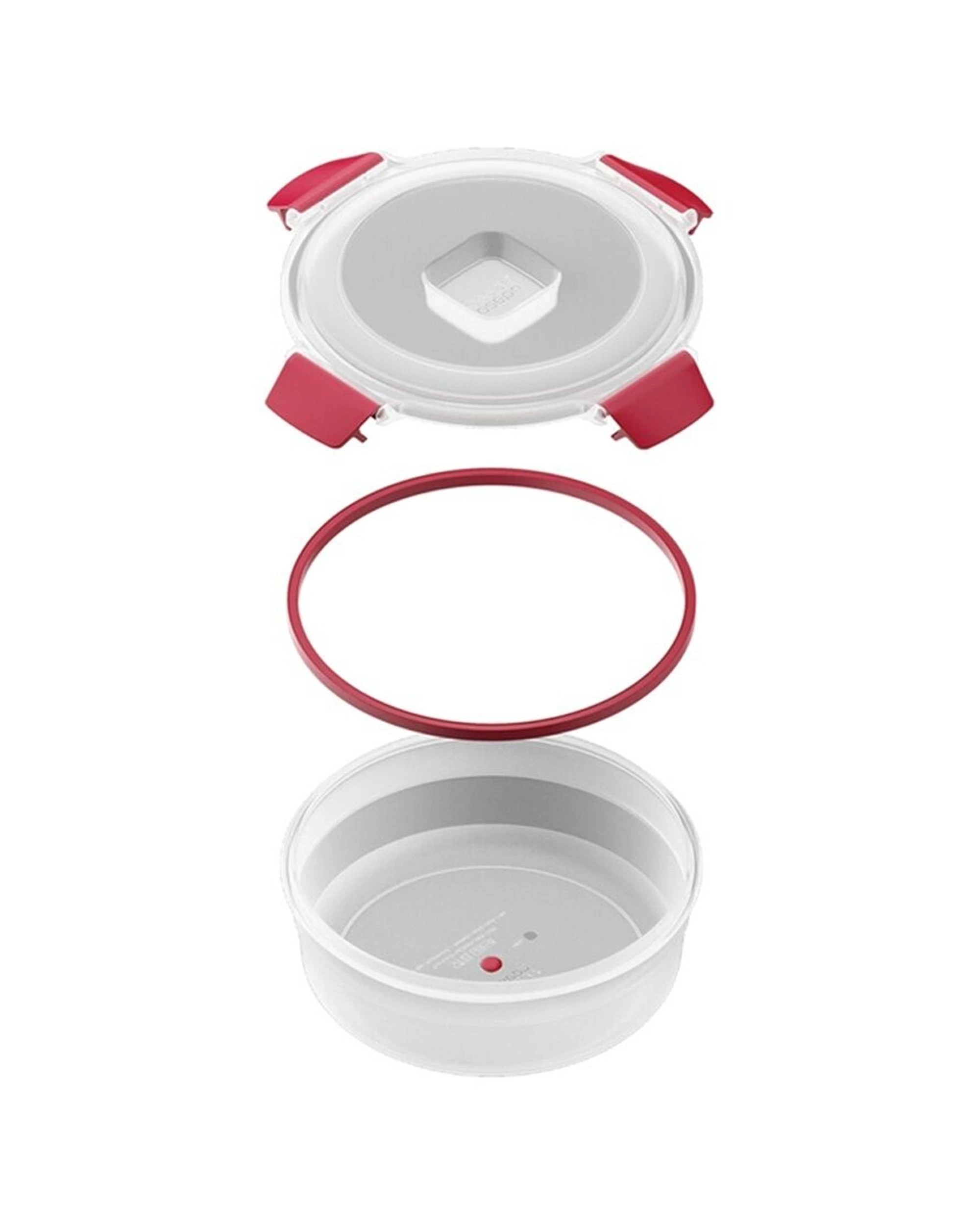 6 Joseph Joseph 2x 4pc Nest Lock Round Airtight Leakproof Food Storage Container - Red, 6 of 7