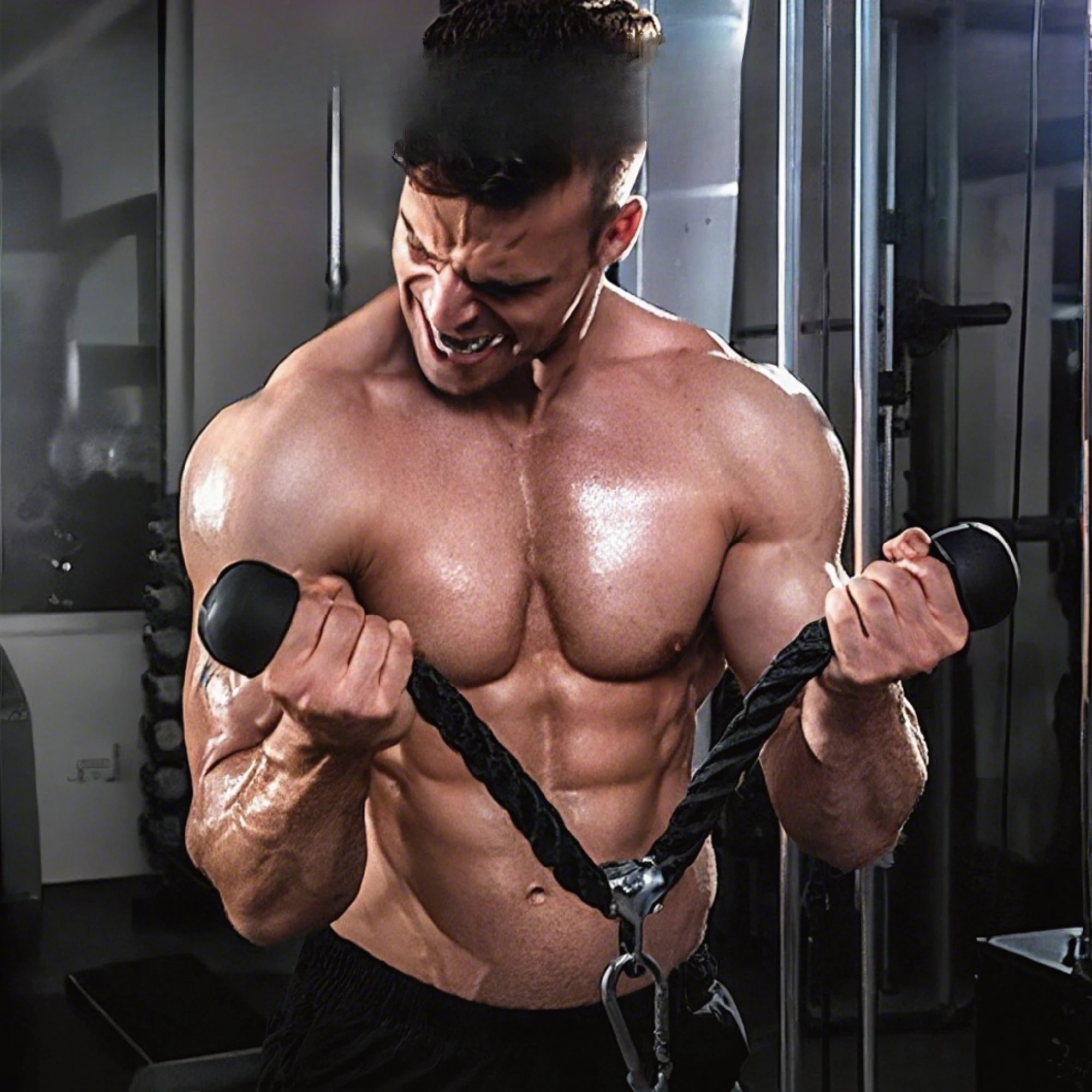 9 Fitness Master Pulley Cable Machine Attachment System Diy Lat Pull Down Tricep, 9 of 9
