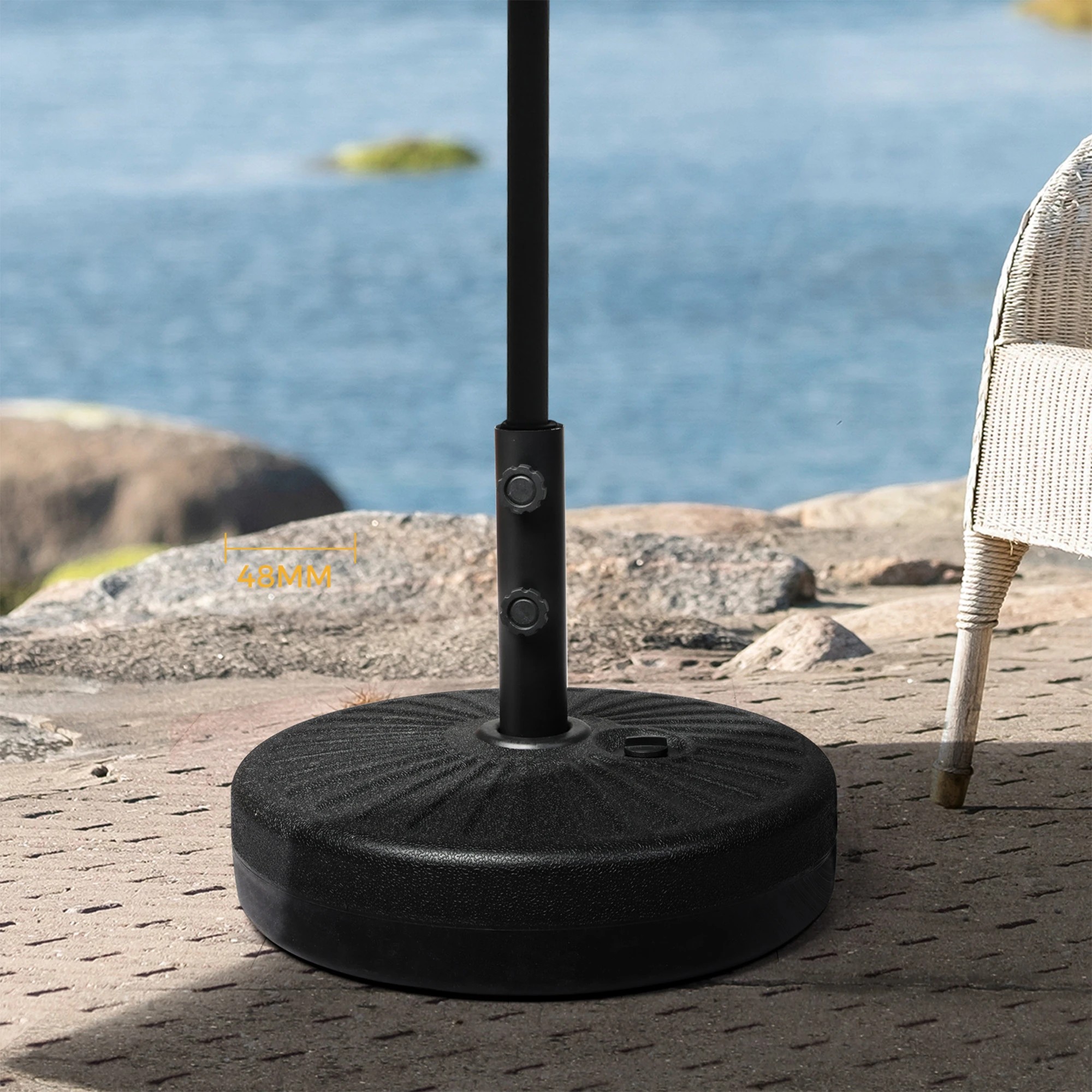 8 Mountview Umbrella Stand Base - Black, 8 of 9