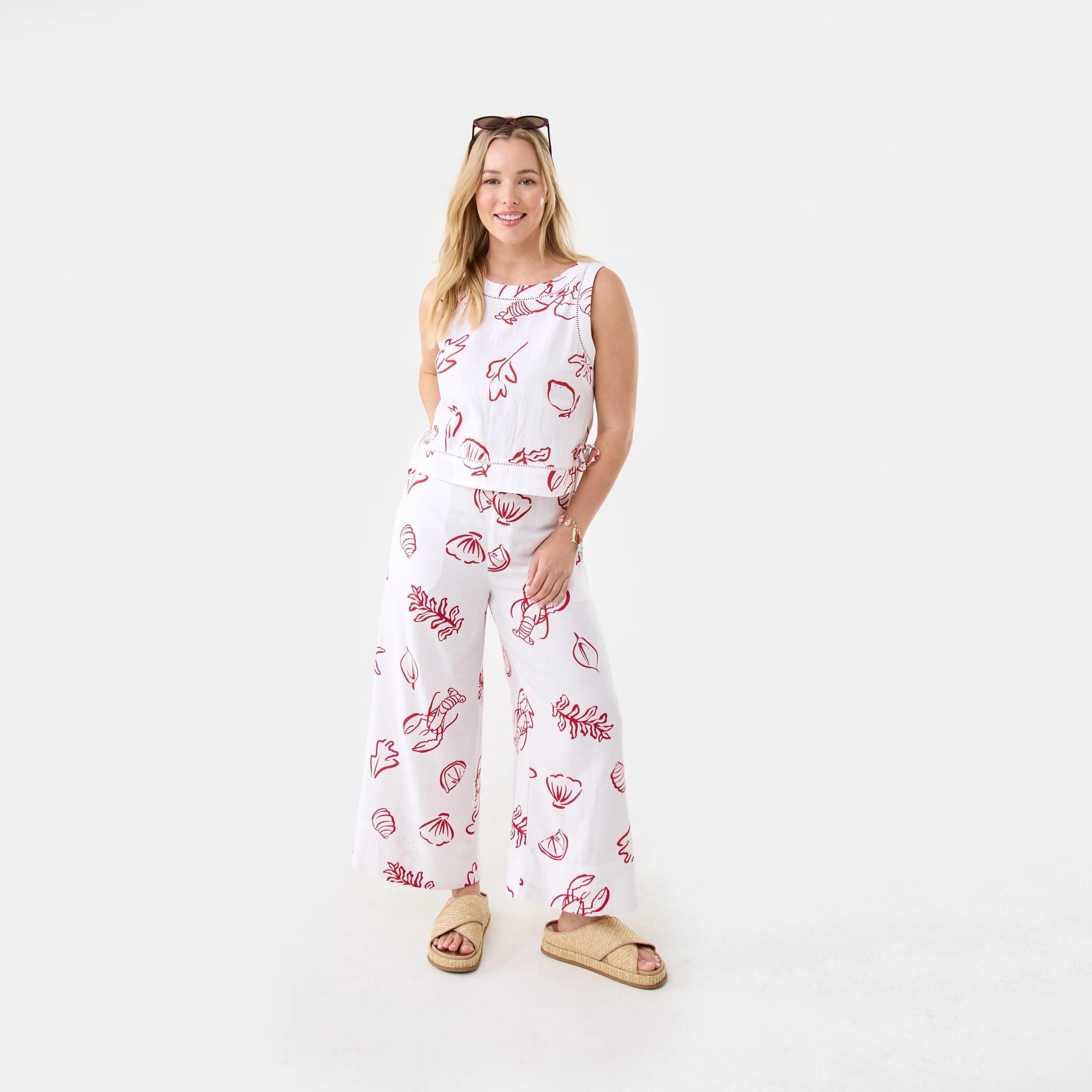 2 Sleeveless Side Tie Detail Top Red Vacay, 2 of 10