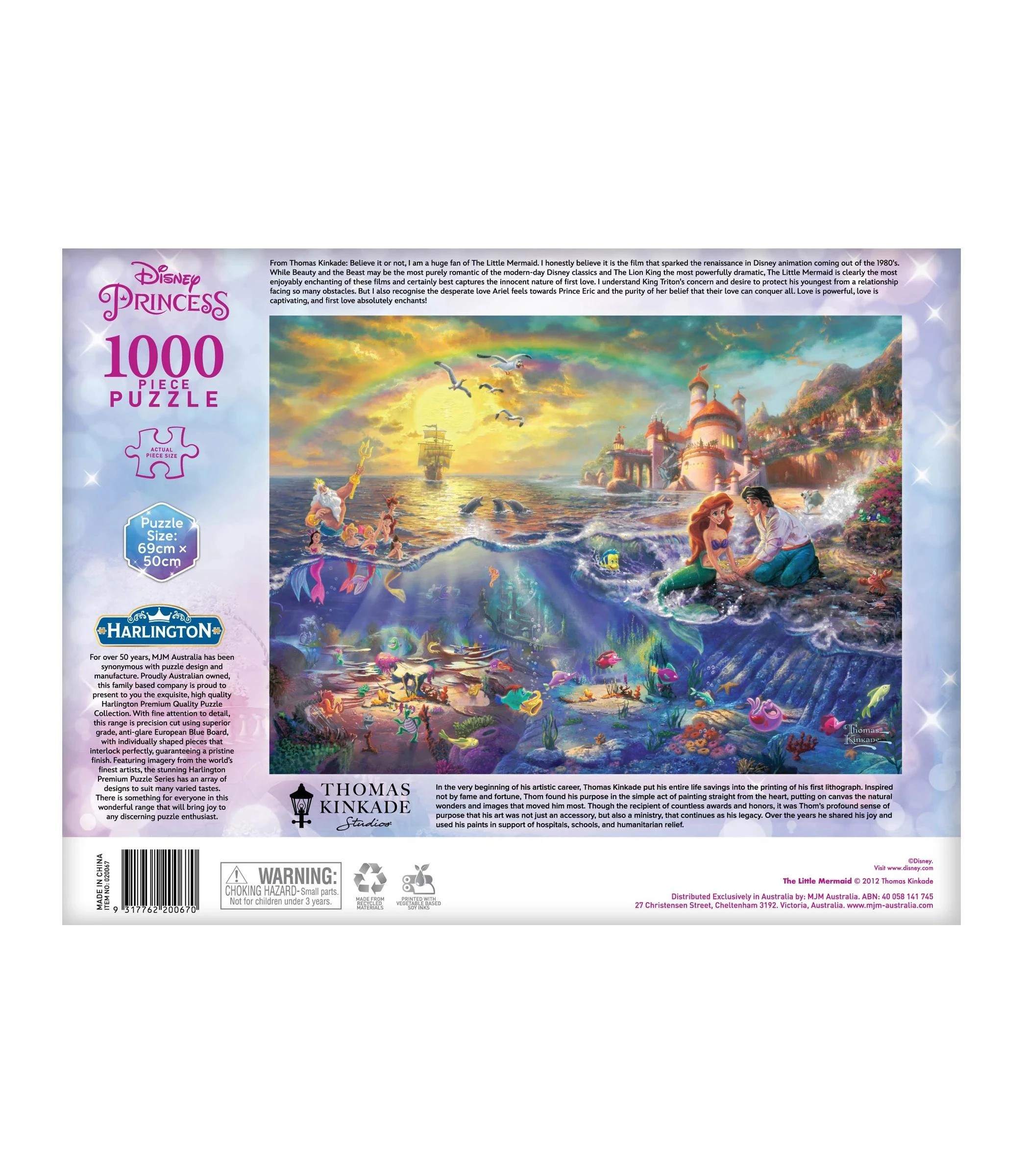5 Harlington - Kinkade Disney Princess 1000 Piece Jigsaw Puzzle - Assorted* - Multi, 5 of 8
