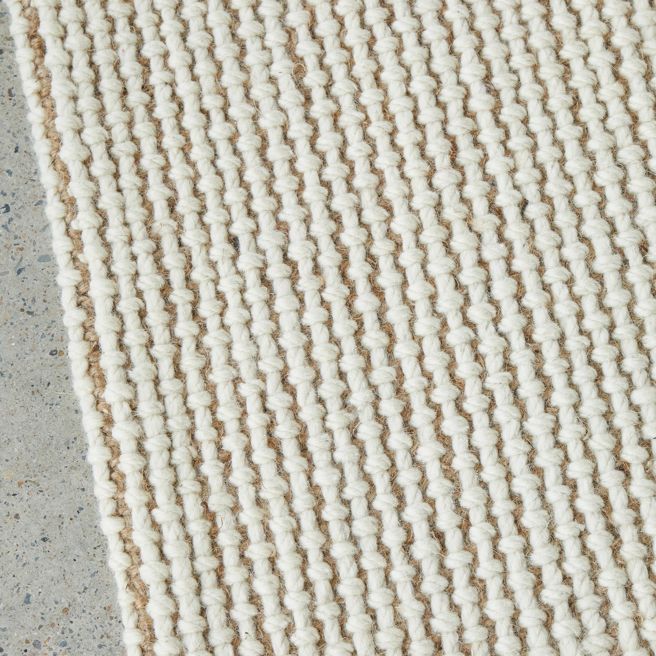 4 Common Ground Rugs Kingsley Cove 380x280cm - Extra Large Wool & Jute Rug - White, 4 of 6