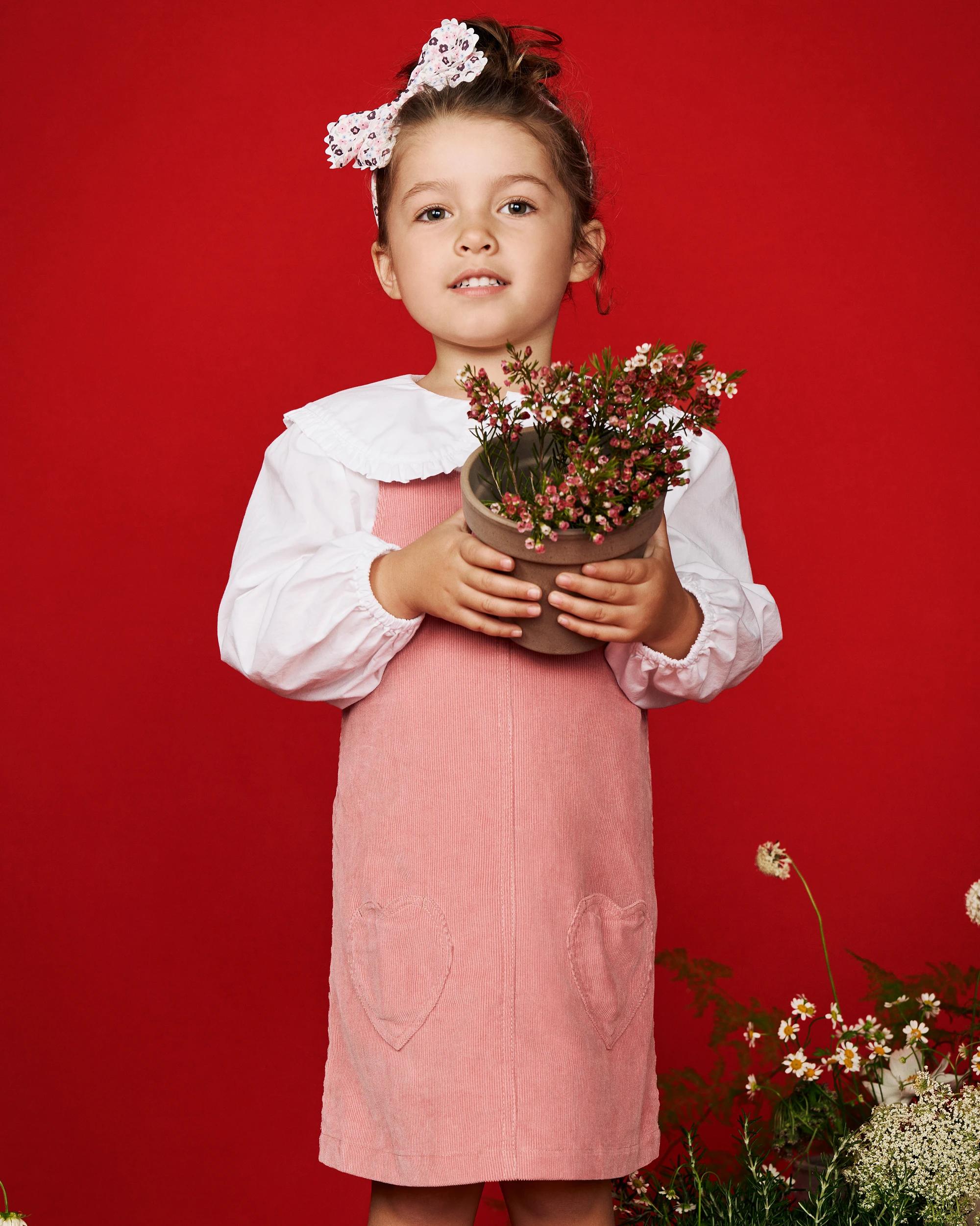 4 Target Kids Australian Cotton Corduroy Pinafore Dress PINK, 4 of 4
